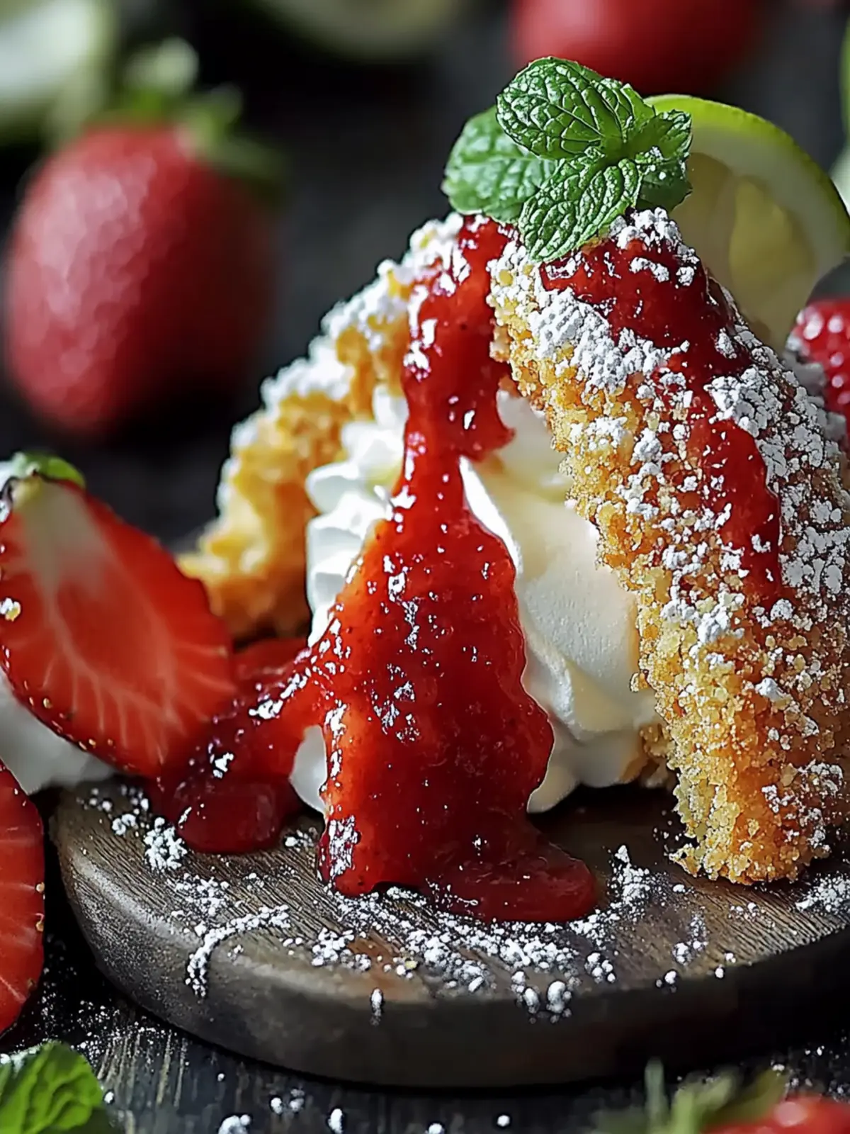 Erdbeer-Crunch-Käsekuchen-Tacos ganz einfach selber machen 4 Erdbeer-Crunch-Käsekuchen-Tacos