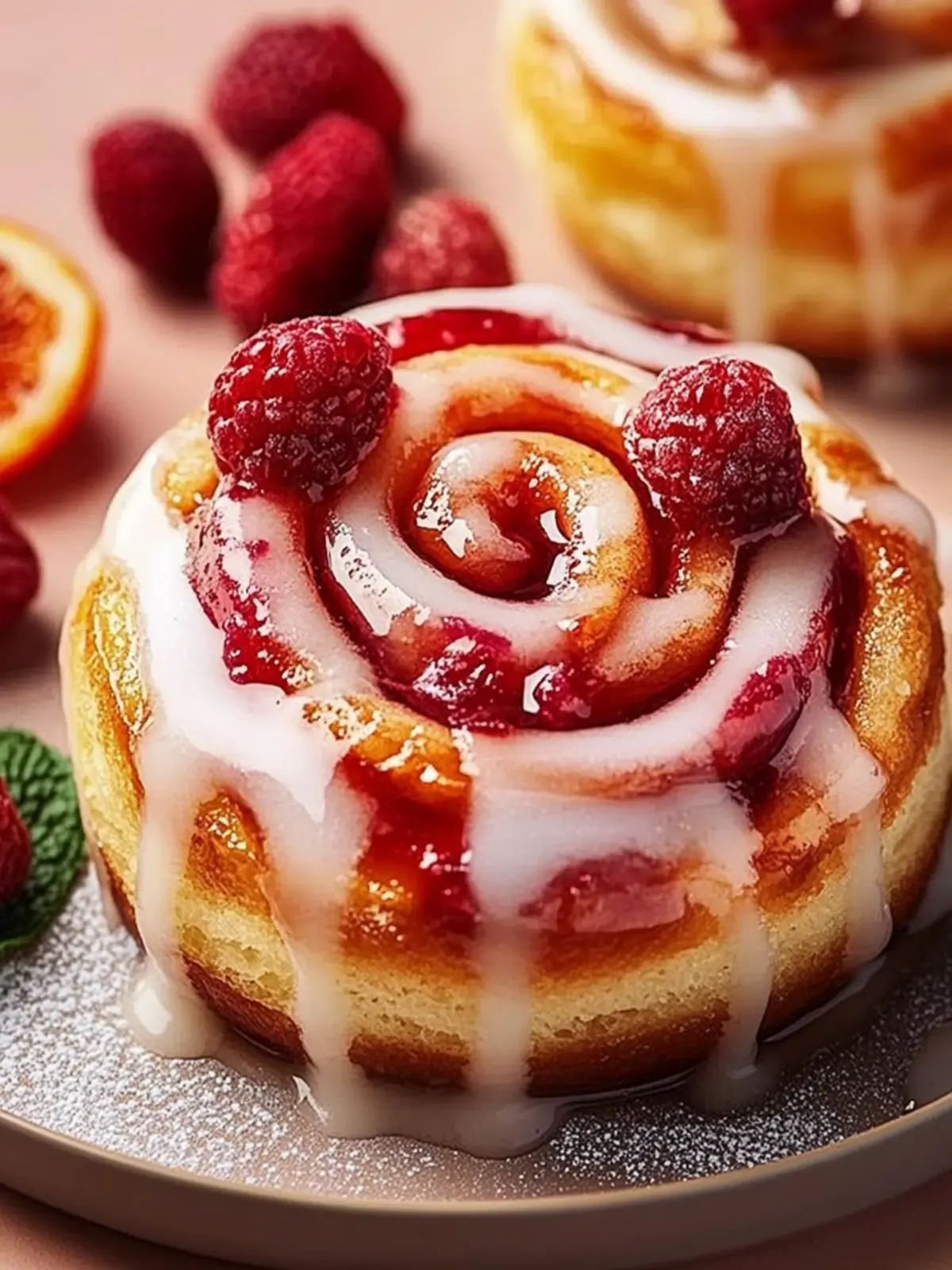 Himbeer-Zimtschnecken mit frischen Beeren genießen 3 Himbeer-Zimtschnecken