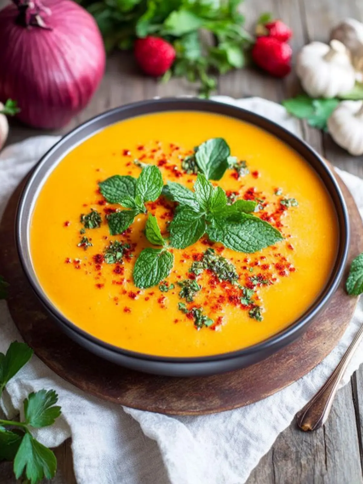 Kürbiscremesuppe mit Kokosmilch und Karotten erleben 2 Kürbiscremesuppe mit Kokosmilch und Karotten