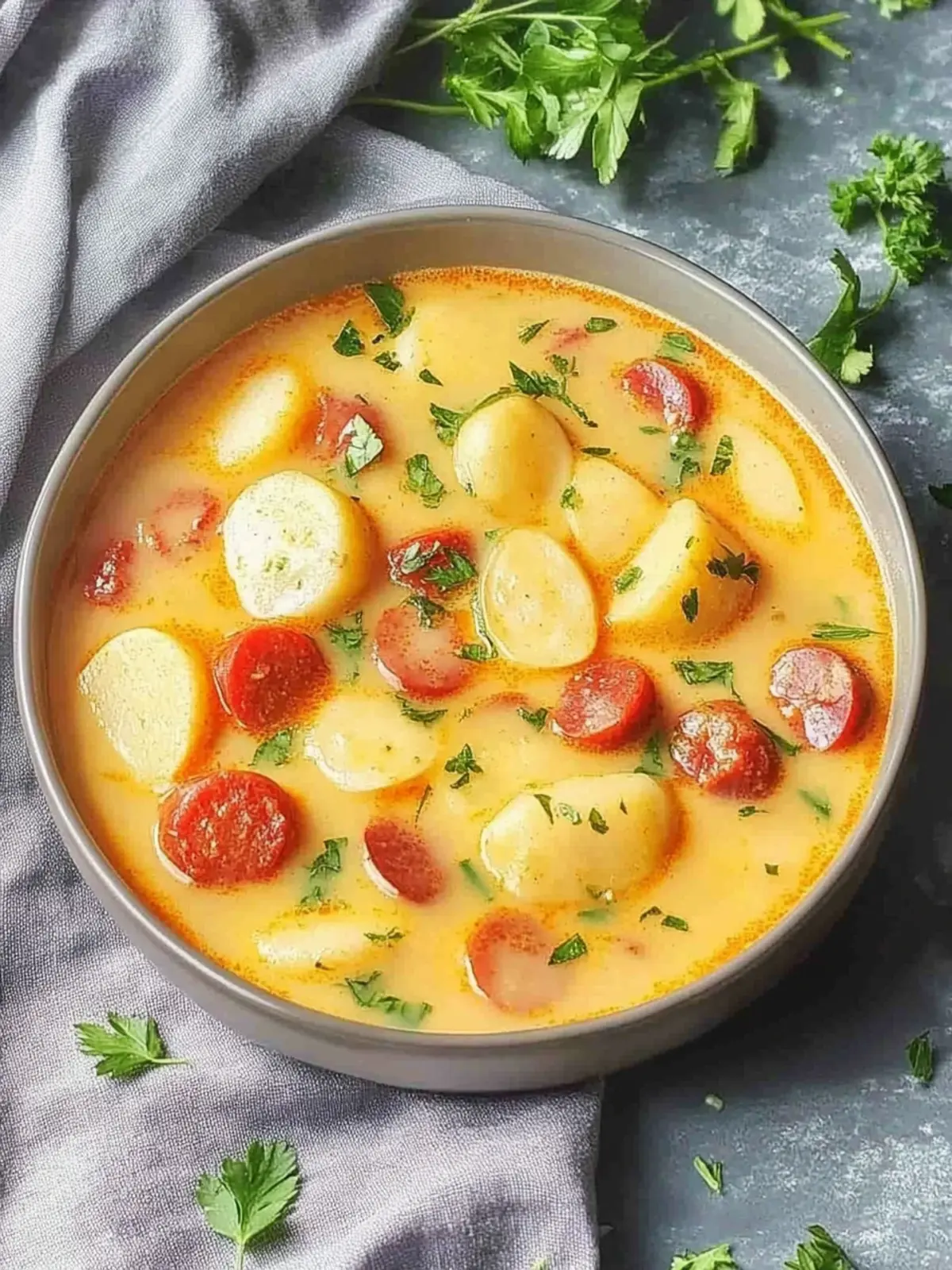 Kartoffelgulasch mit Würstchen für gemütliche Abende 4 Kartoffelgulasch mit Würstchen