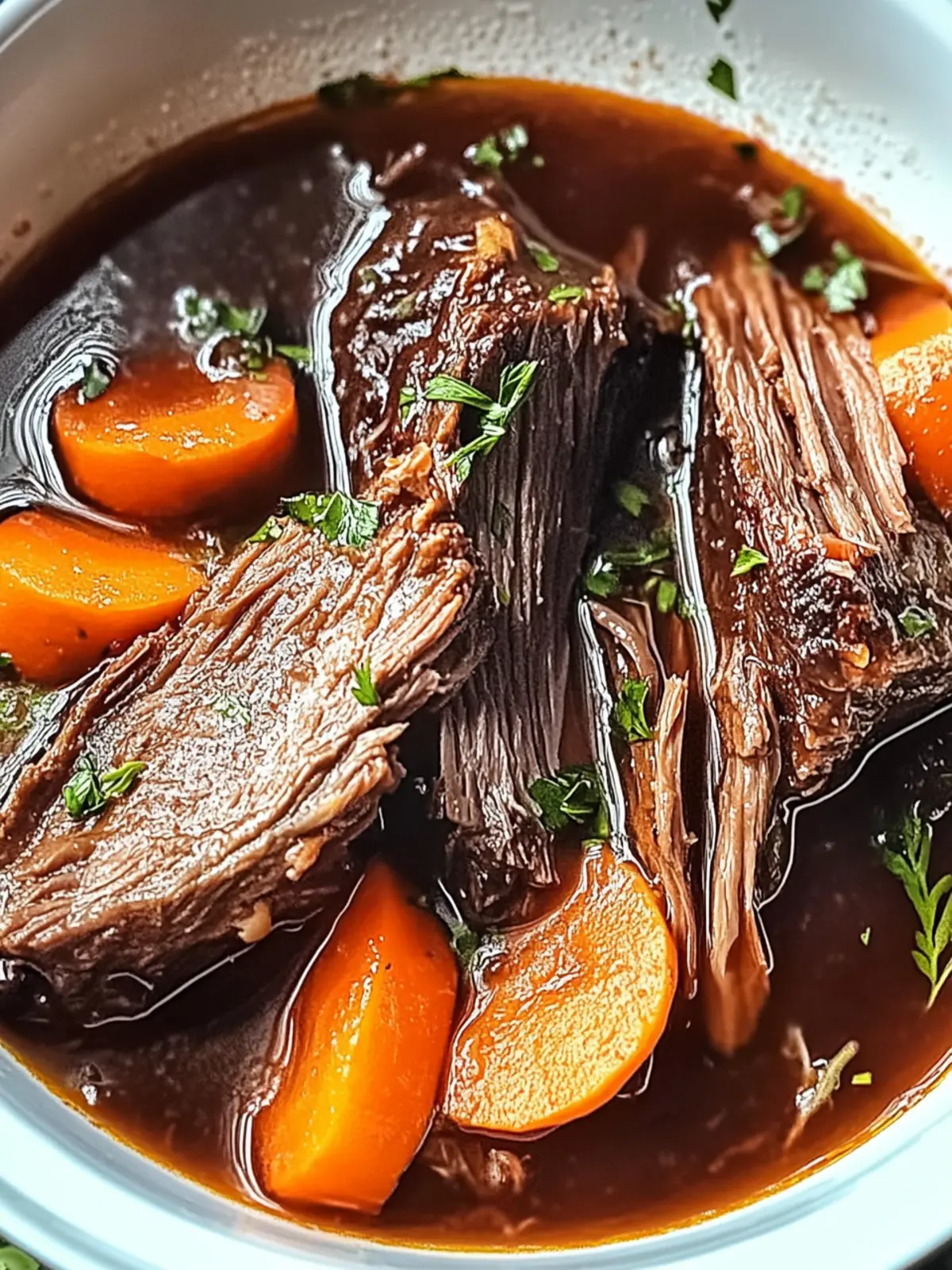 Rotwein geschmortes Rindfleisch für dein Wohlbefinden 2 Red wine braised beef for your well-being