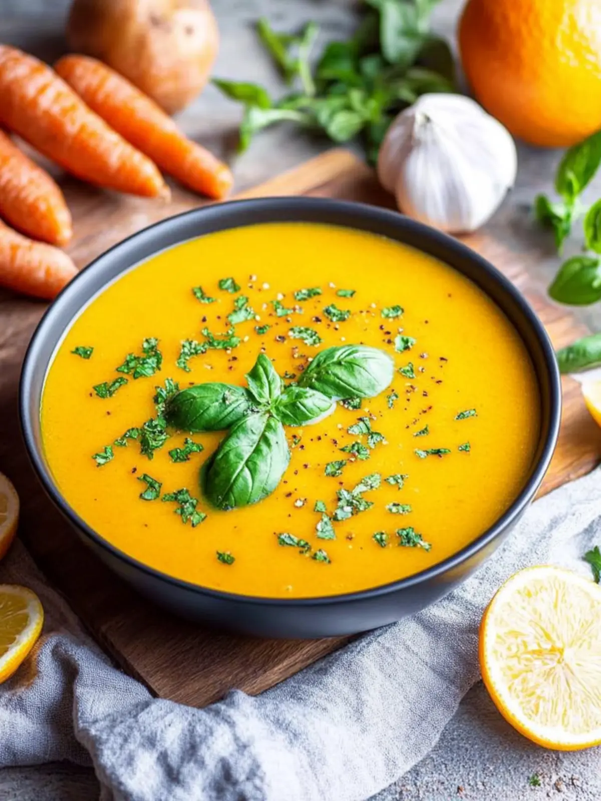 Kürbiscremesuppe mit Kokosmilch und Karotten erleben 3 Kürbiscremesuppe mit Kokosmilch und Karotten