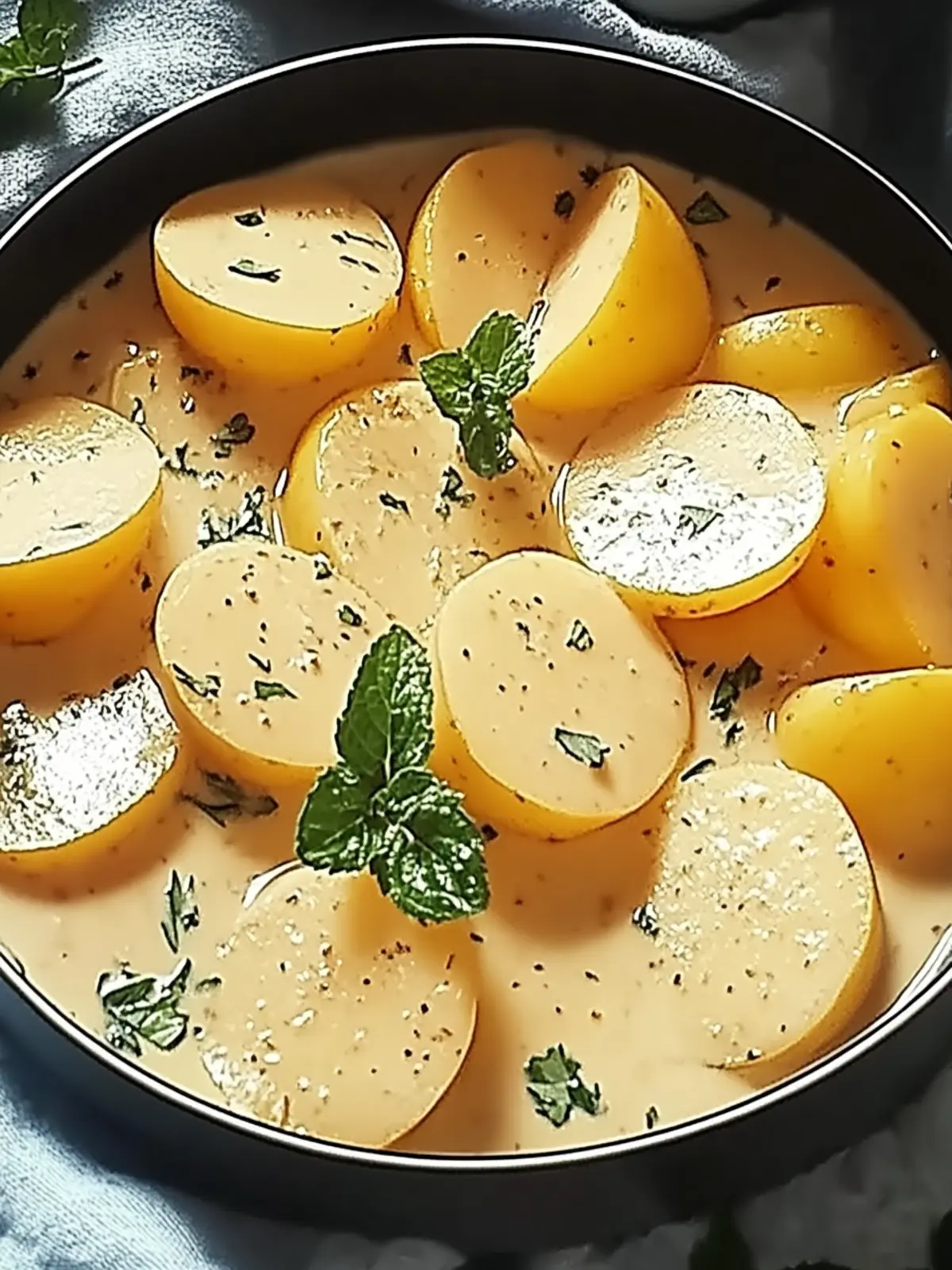 Kartoffeln mit Knoblauchcremesauce – Einfach lecker! 4 Kartoffeln mit Knoblauchcremesauce