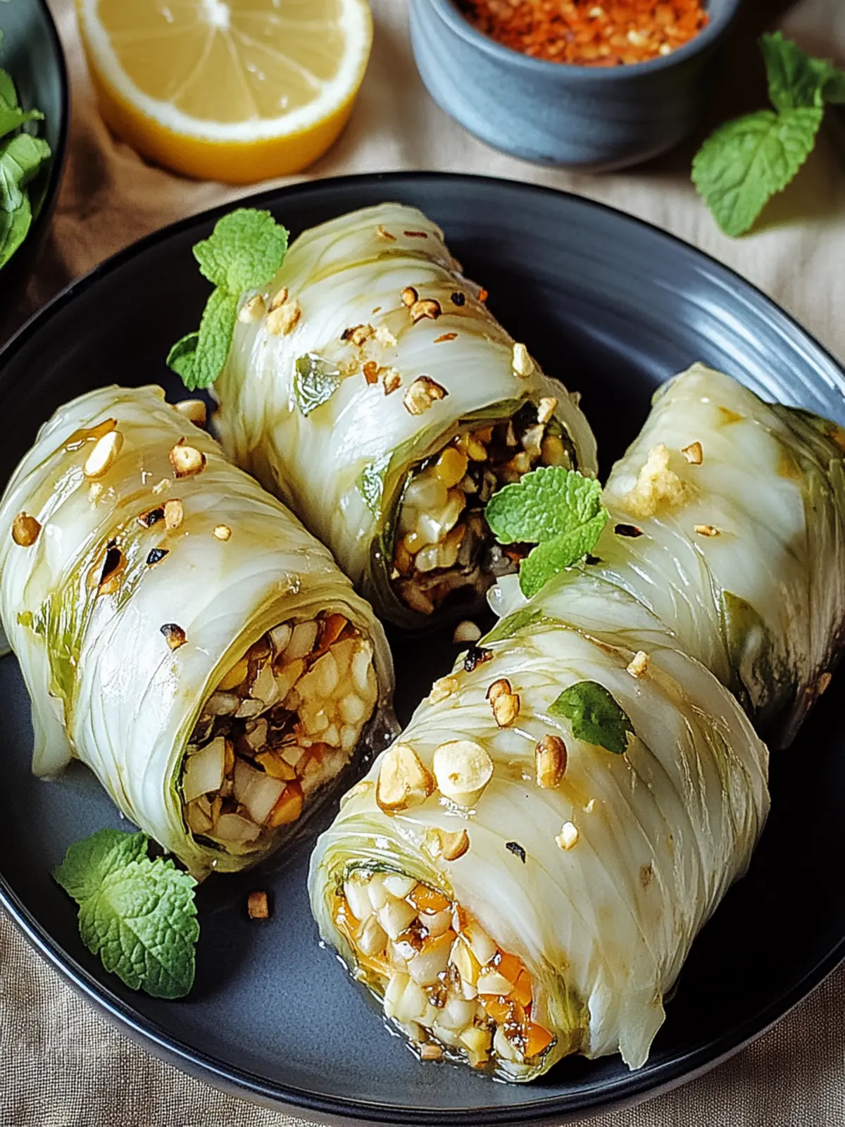 Vegane Kohlrouladen: Einfach, Lecker und Gesund 3 Vegane Kohlrouladen