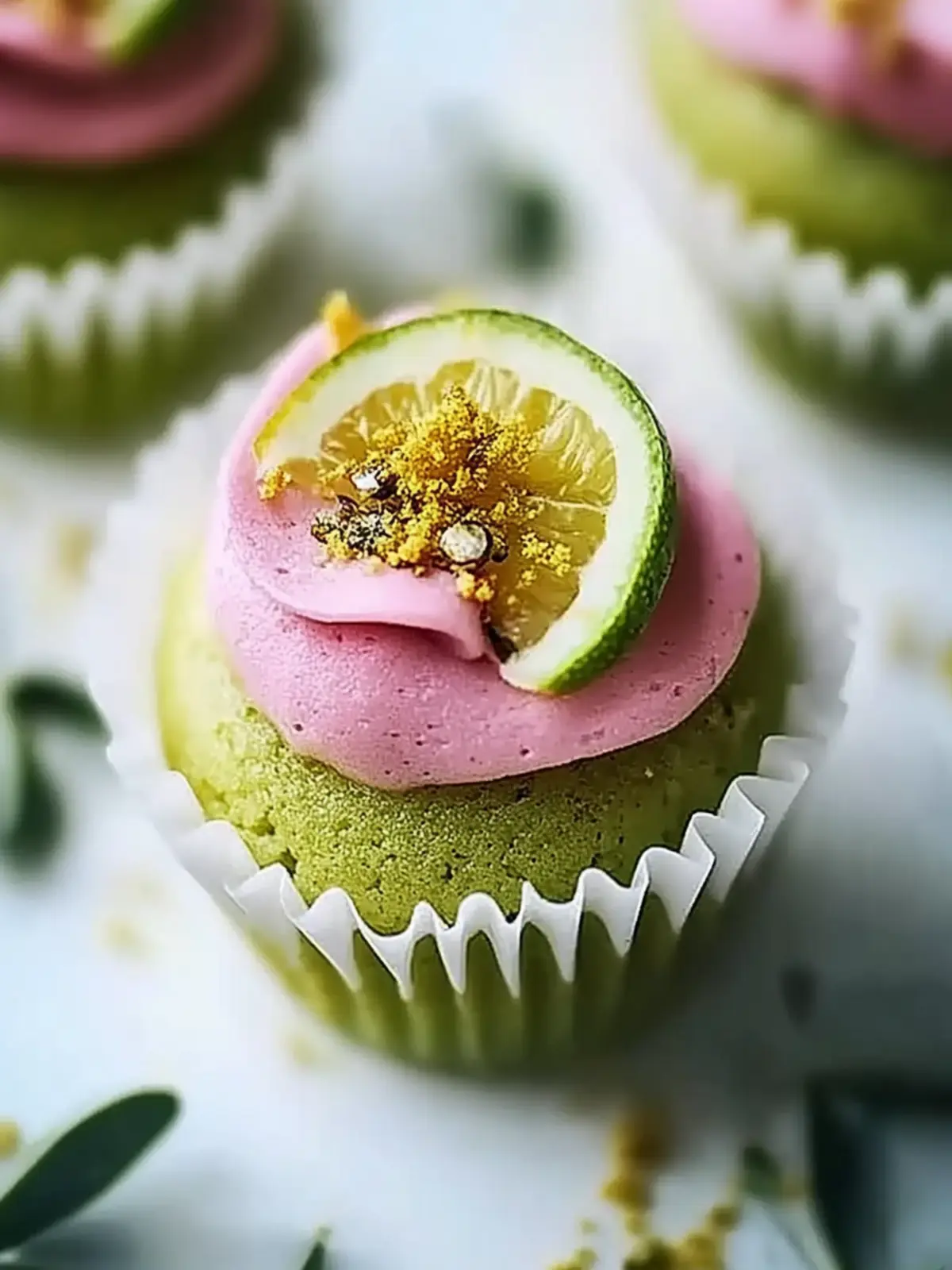 Vegane Mini-Rosen-Pistazien-Cupcakes zaubern Freude 5 Vegane Mini-Rosen-Pistazien-Cupcakes