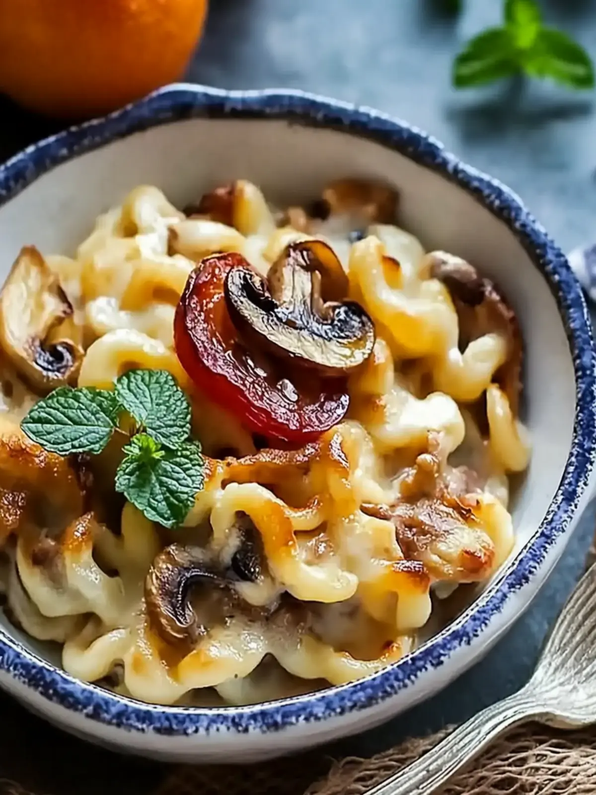 Spätzle und Pilzauflauf mit Käse für Gemütliche Abende 4 Spätzle und Pilzauflauf mit Käse