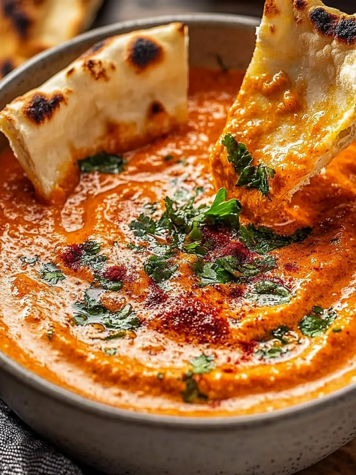 Cremiger roter Paprika- und Walnuss-Dip