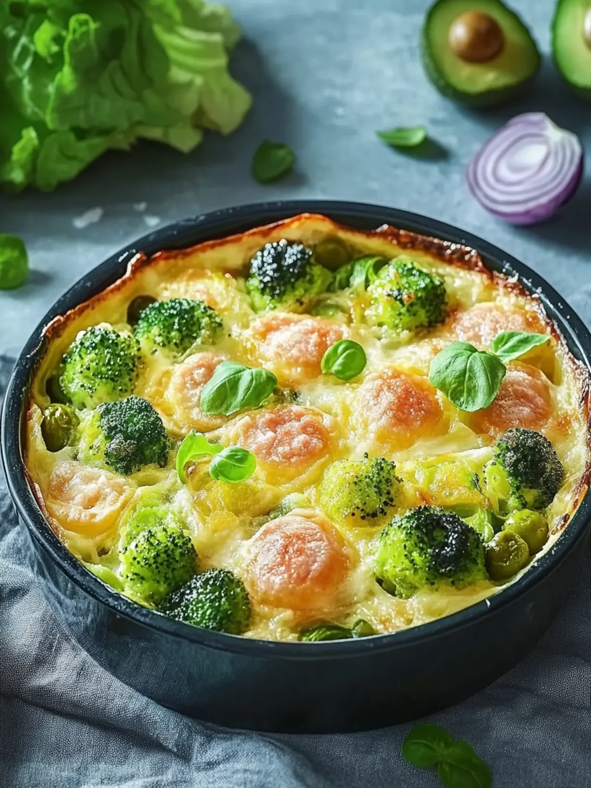 Herzhafter Rosenkohlauflauf mit Käse und Schinken 4 Herzhafter Rosenkohlauflauf