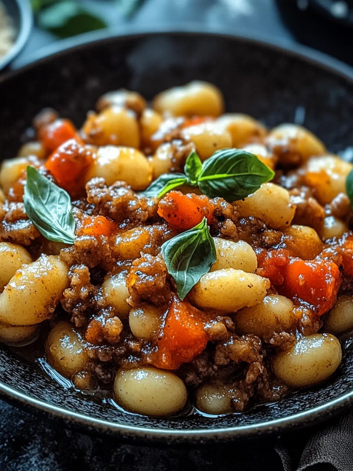 Gnocchi-Pfanne mit Hackfleisch und Paprika ganz schnell 5 Gnocchi-Pfanne