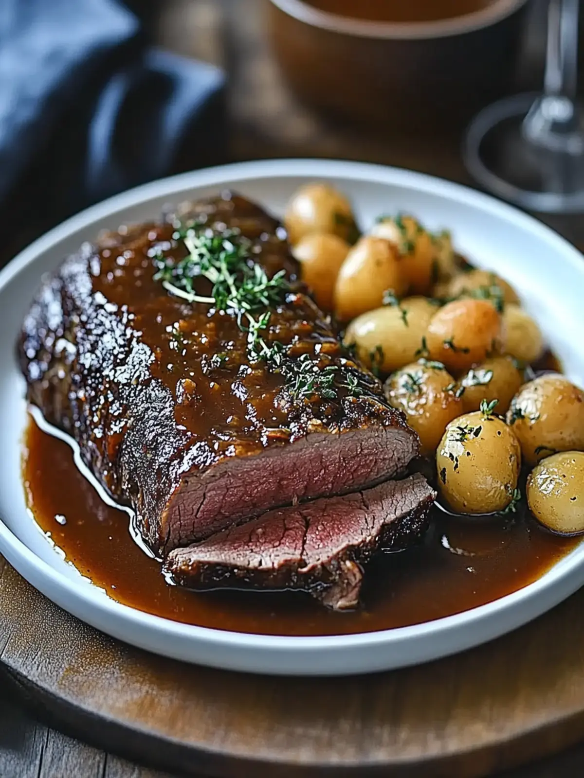 Zarter Sauerbraten mit Rotweinsauce für Genießer 4 Zarter Sauerbraten mit Rotweinsauce