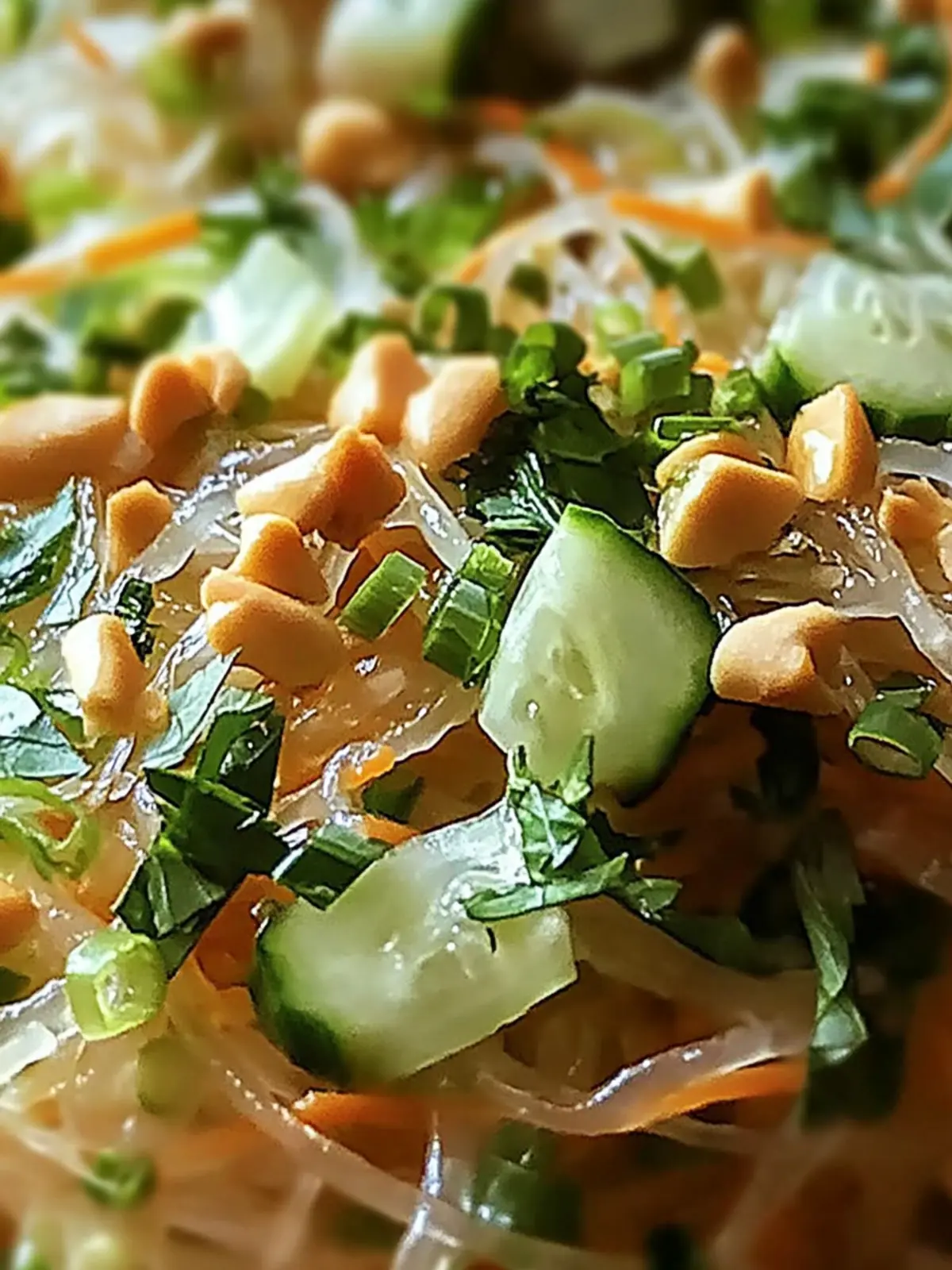 Köstlicher Salat mit cremigem Erdnussdressing 4 Salat mit cremigem Erdnussdressing