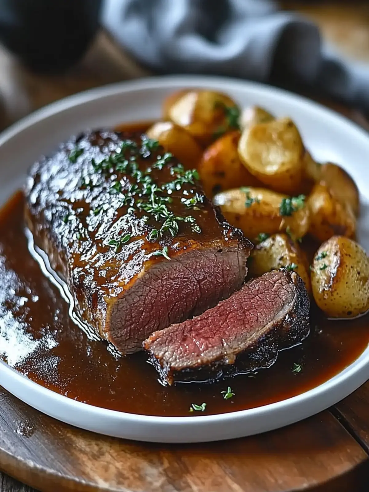 Zarter Sauerbraten mit Rotweinsauce für Genießer 3 Zarter Sauerbraten mit Rotweinsauce