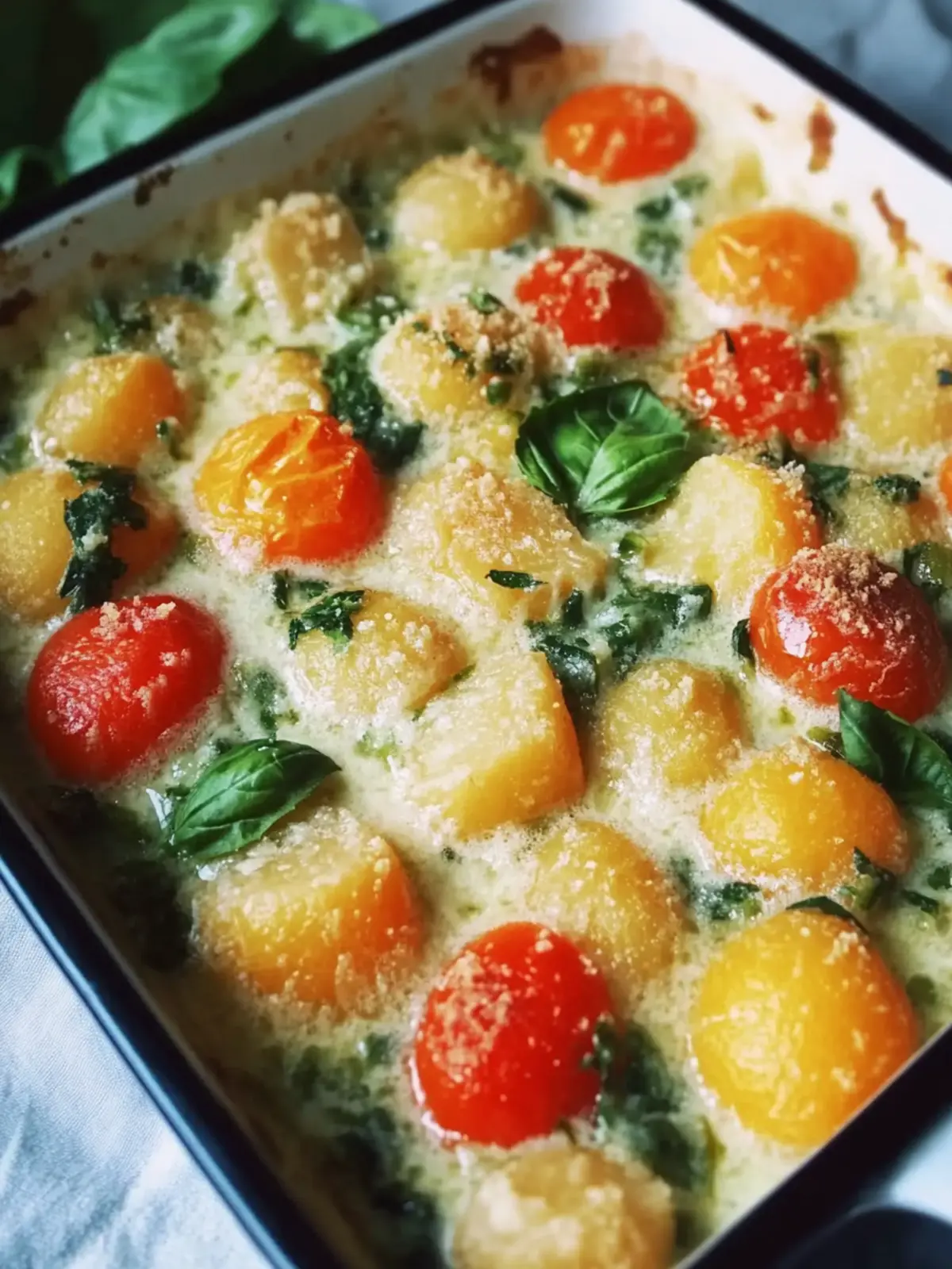 Einfacher Gnocchi-Auflauf mit buntem Gemüse genießen 5 Einfacher Gnocchi-Auflauf mit buntem Gemüse