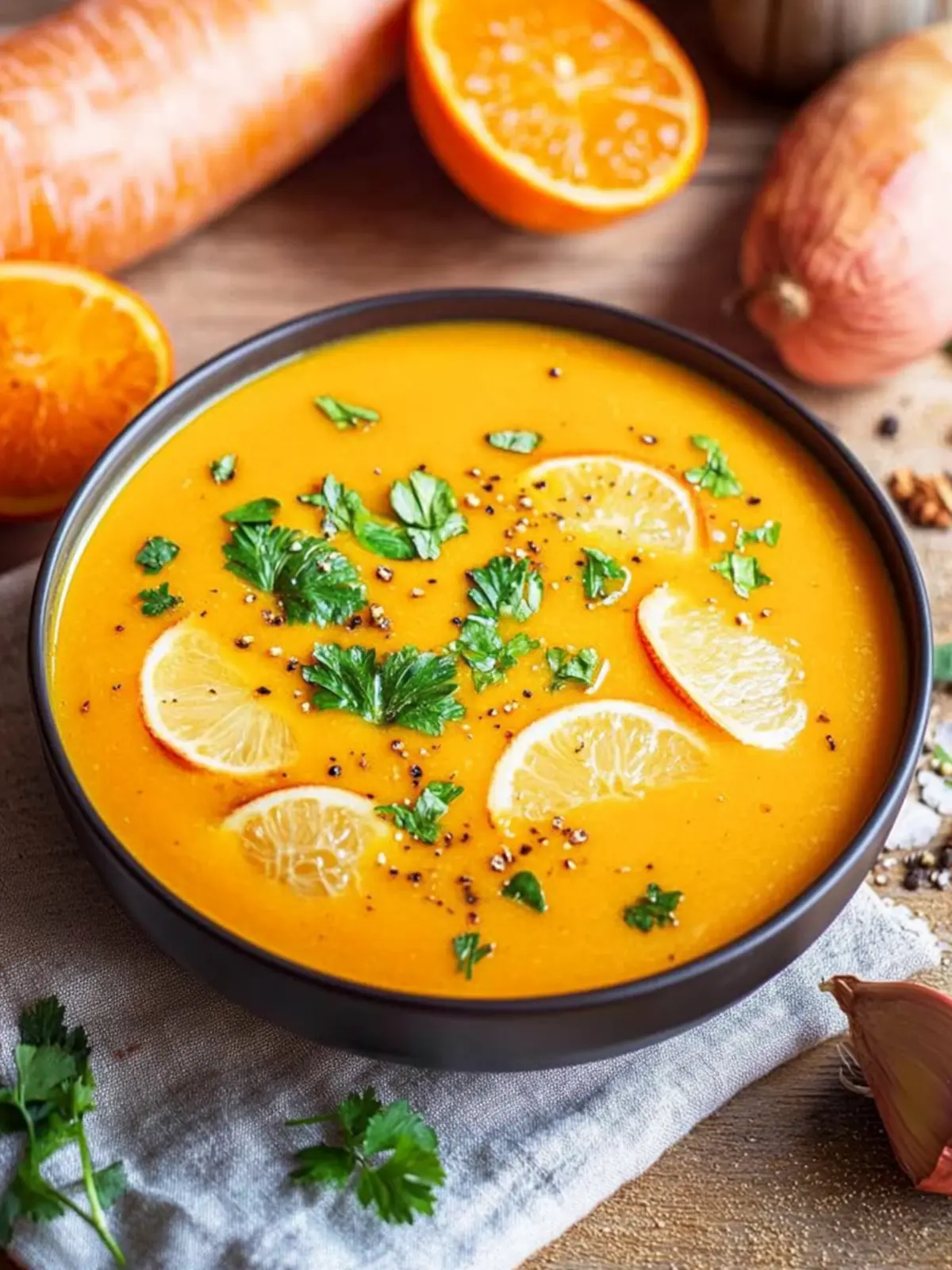 Kürbiscremesuppe mit Kokosmilch und Karotten erleben 5 Kürbiscremesuppe mit Kokosmilch und Karotten