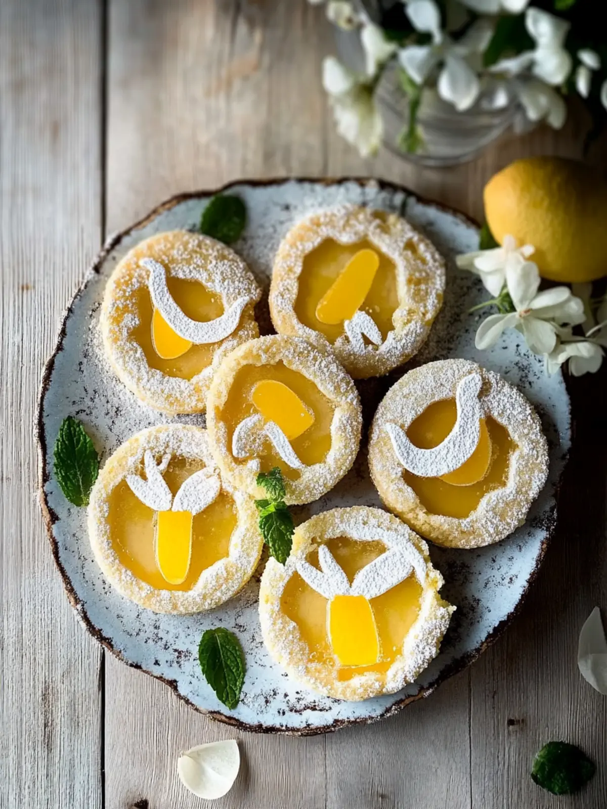 Leckere Zitronenkekse mit frischem Lemoncurd 4 Leckere Zitronenkekse