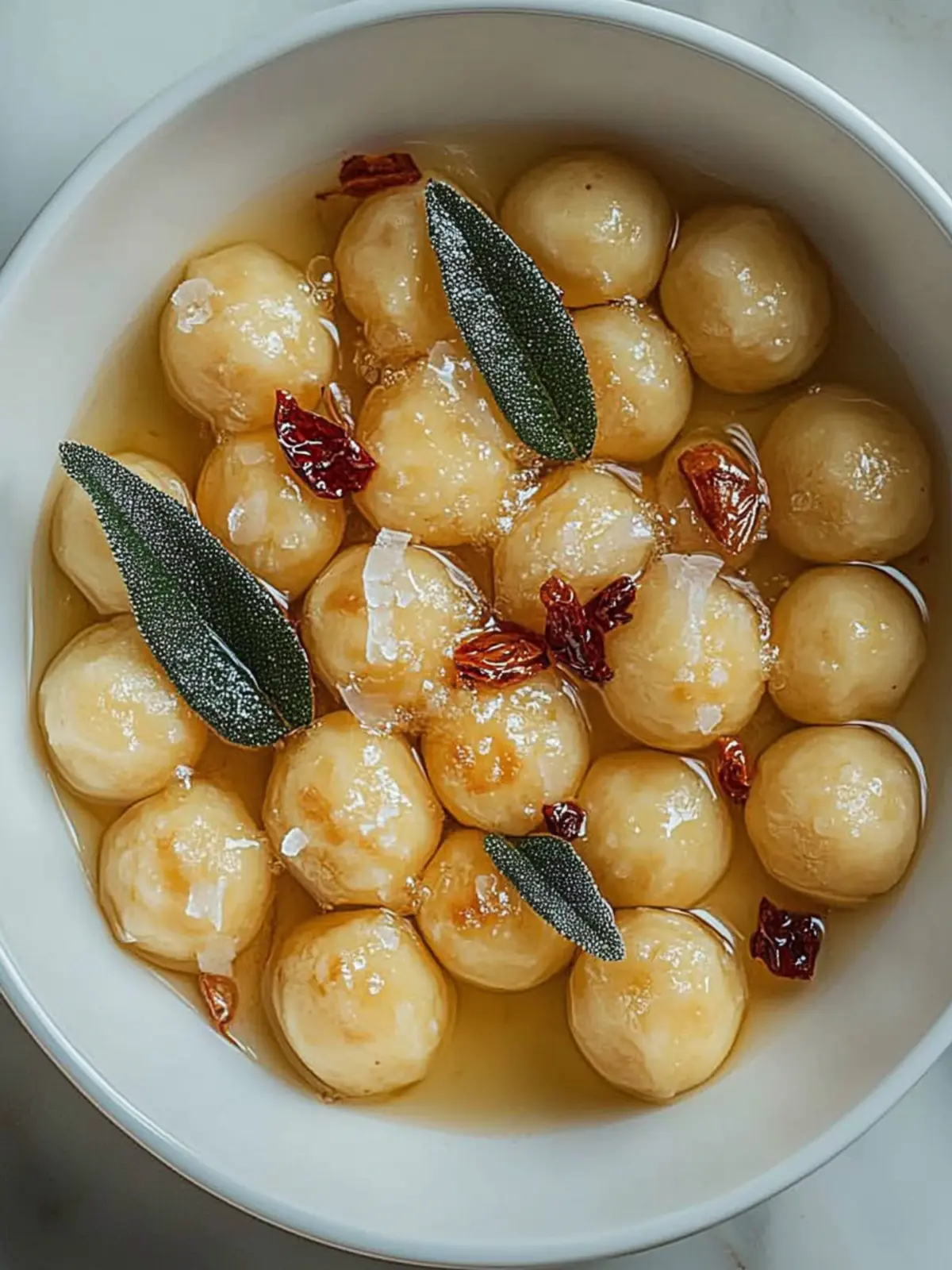 Gnocchi mit Salbei und brauner Butter in 15 Minuten 4 Gnocchi mit Salbei und brauner Butter