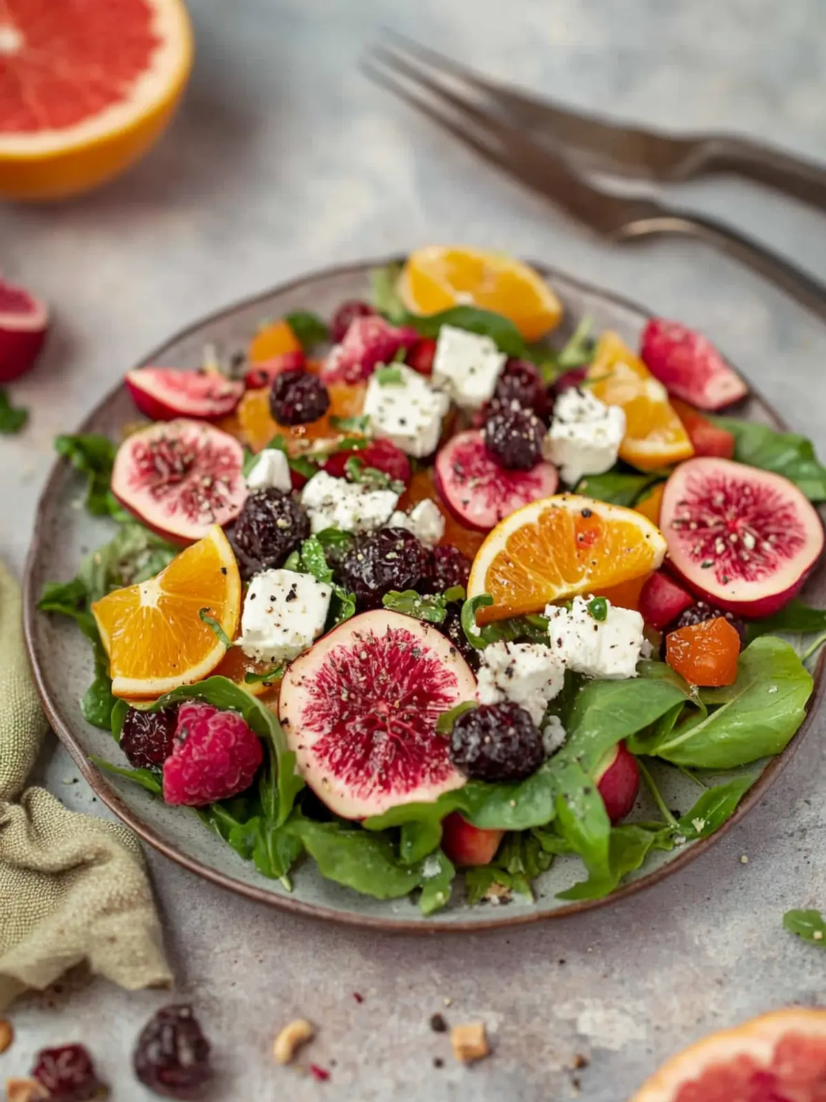 Salat mit Kürbis, Feta und Feigen für den Herbst 3 Salat mit Kürbis, Feta und Feigen