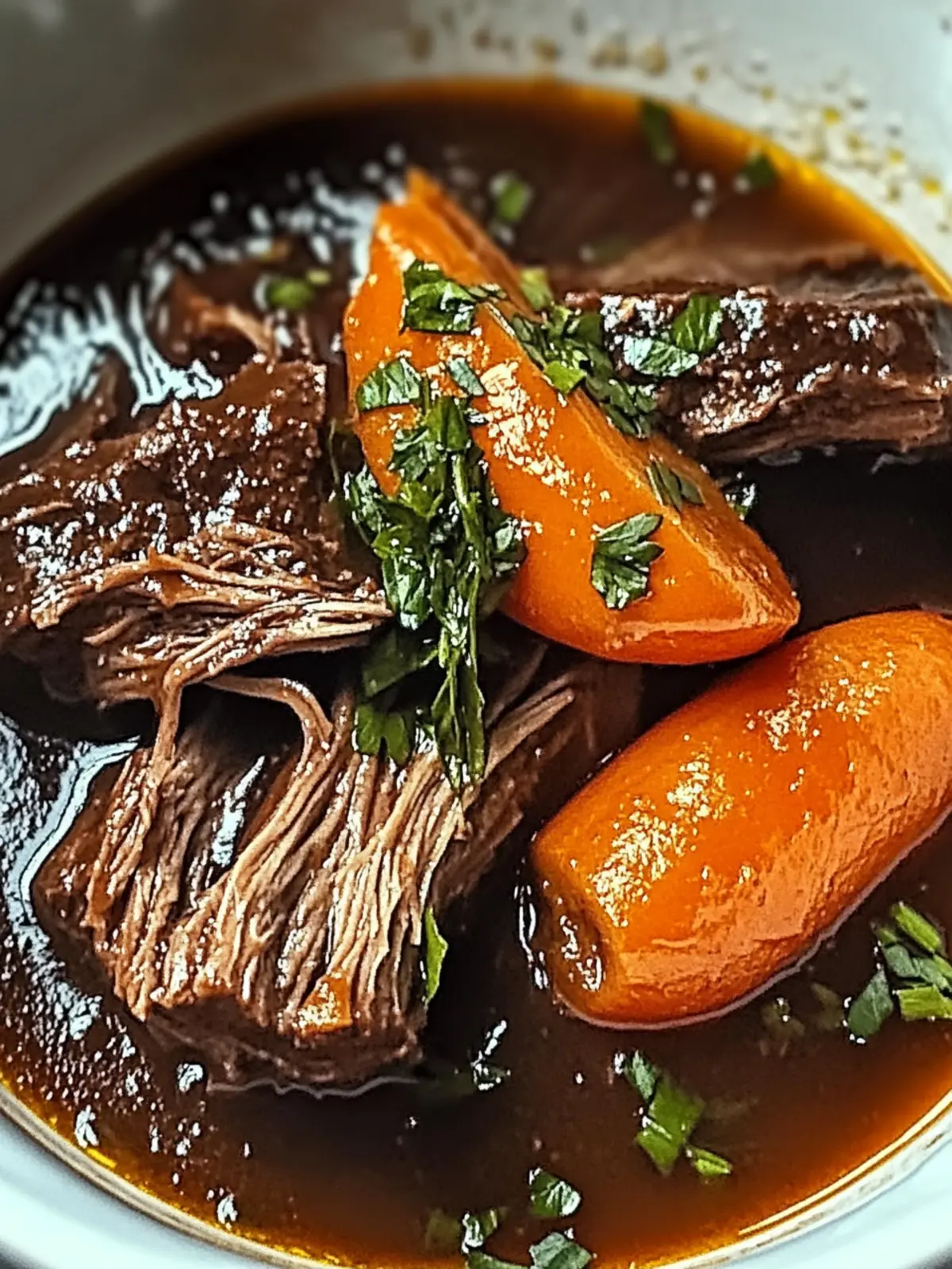 Rotwein geschmortes Rindfleisch für dein Wohlbefinden 5 Red wine braised beef for your well-being