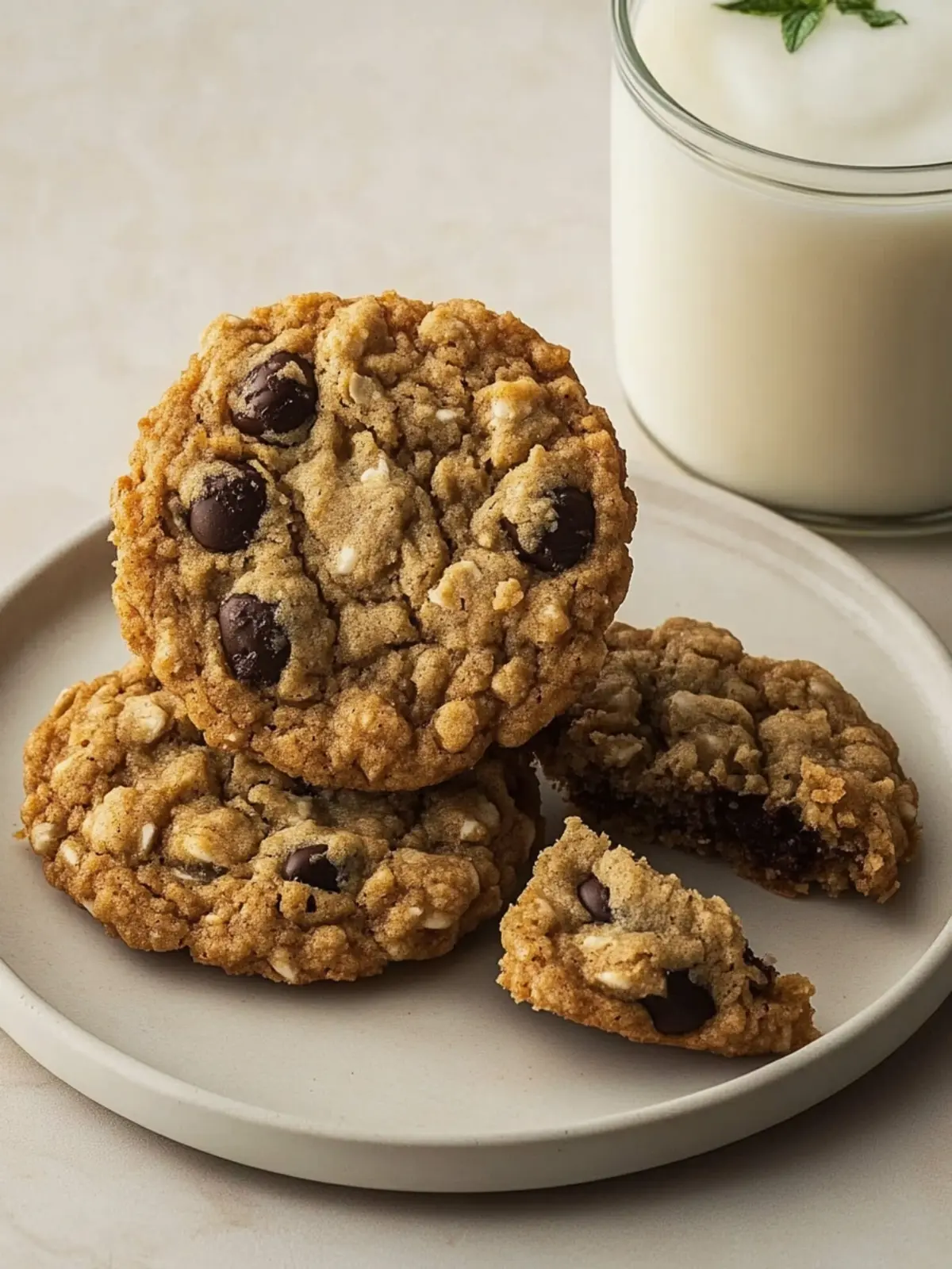 Einfache Haferkekse mit Zartbitterschokolade lieben 5 Einfache Haferkekse mit Zartbitterschokolade