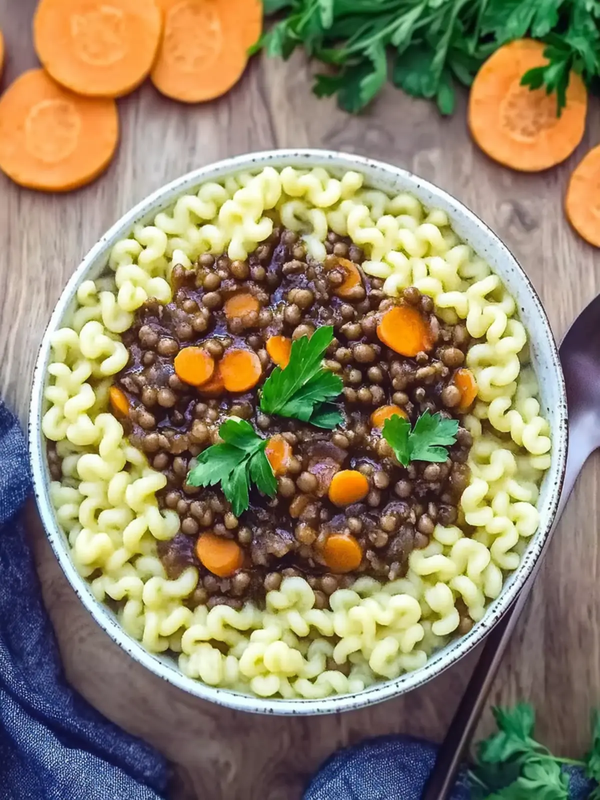 Linsen mit Spätzle – Herzhaftes deutsches Familienessen 5 Linsen mit Spätzle