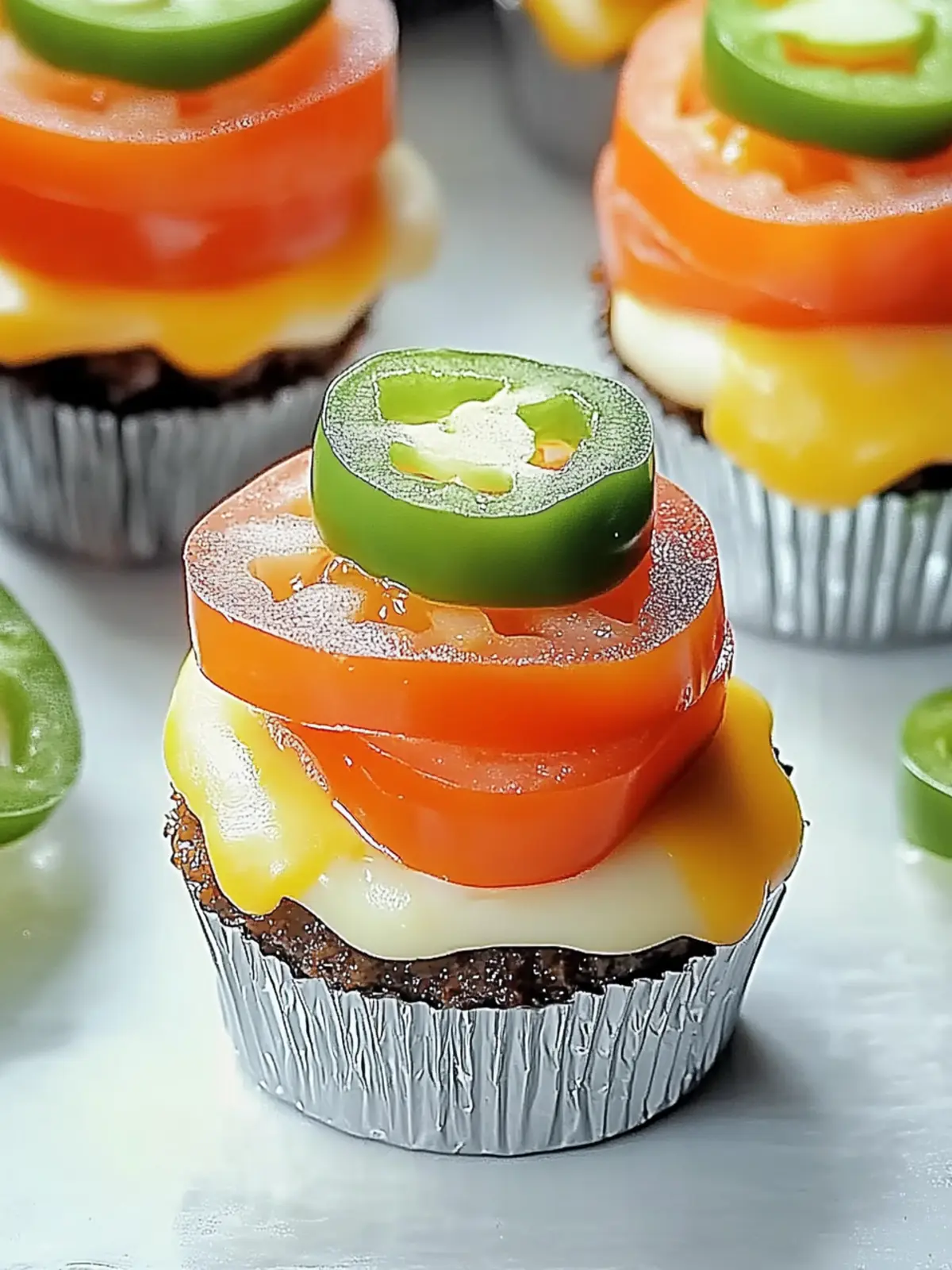 Cheeseburger Muffins für den perfekten Snackgenuss 4 Cheeseburger Muffins