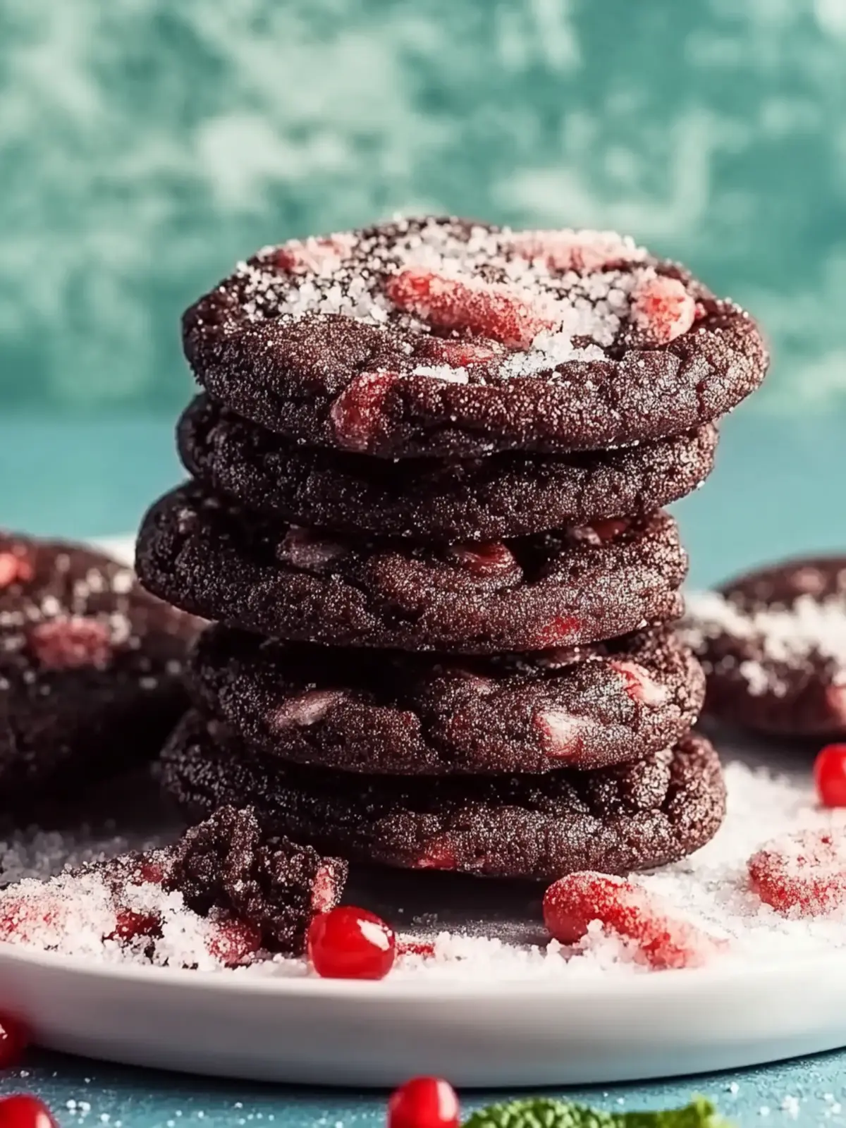 Doppelte Schokoladenpfefferminzkekse für besondere Momente 4 Doppelte Schokoladenpfefferminzkekse