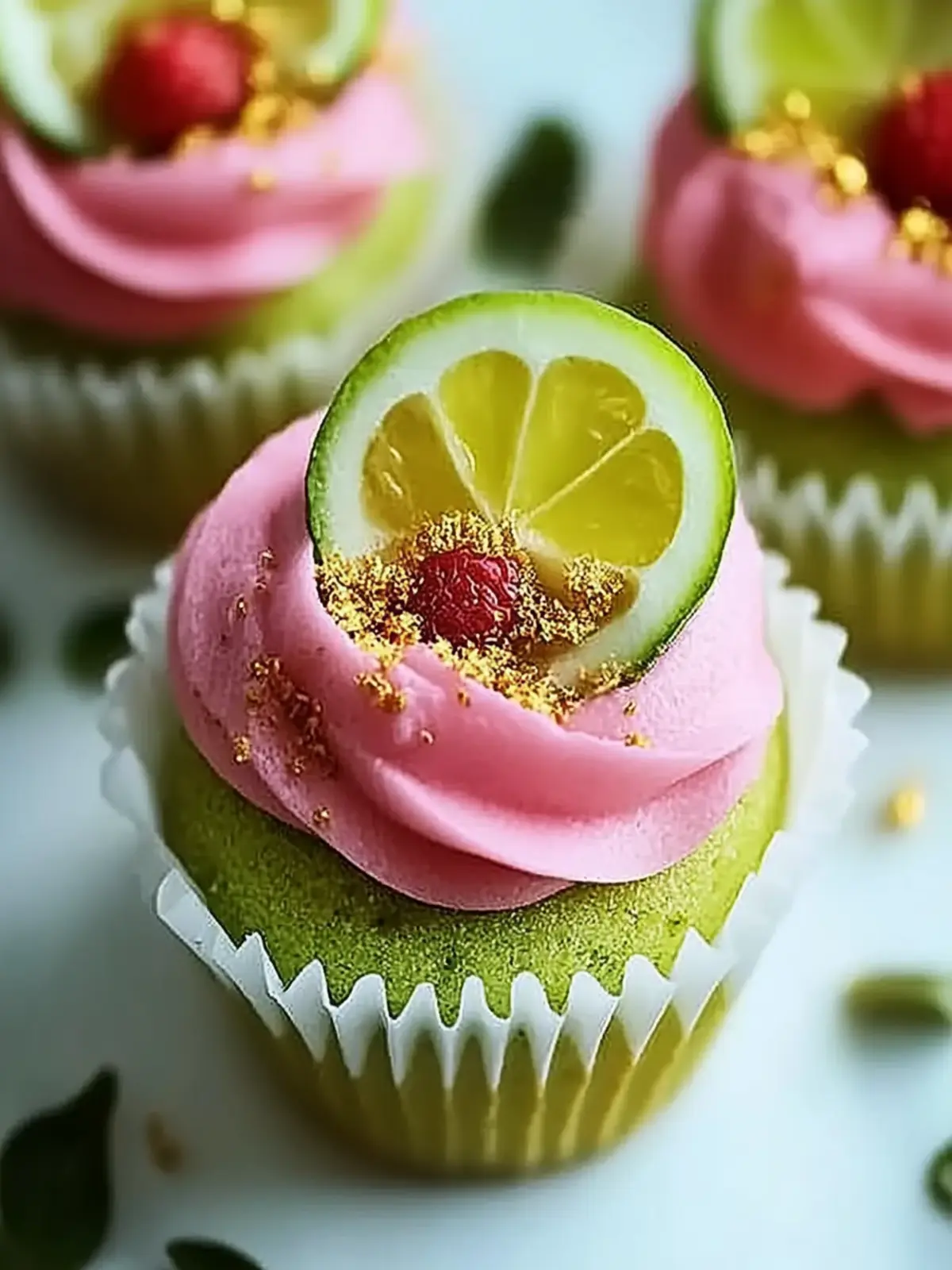 Vegane Mini-Rosen-Pistazien-Cupcakes zaubern Freude 3 Vegane Mini-Rosen-Pistazien-Cupcakes