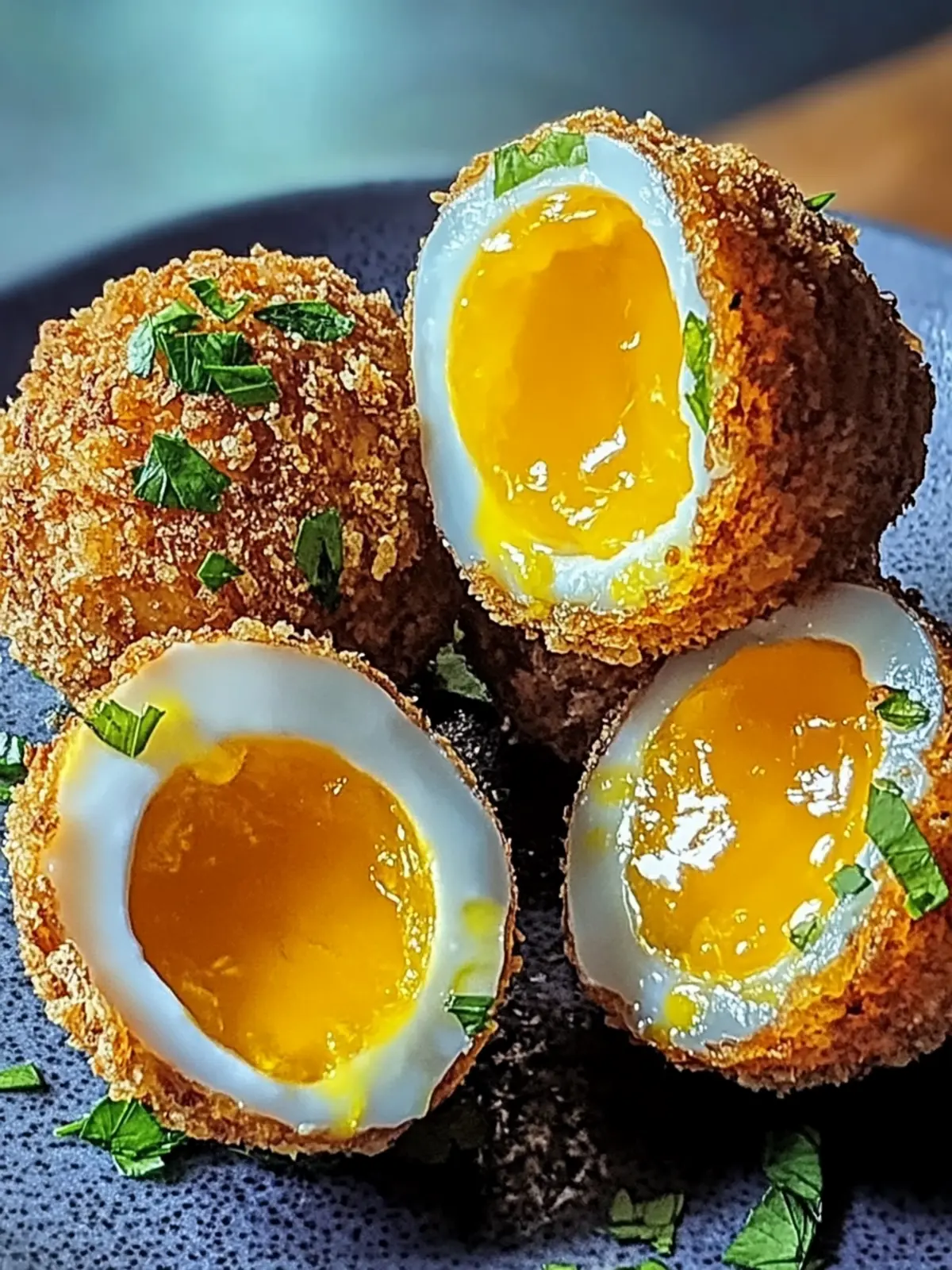 Krosse Heißluftfritteuse Scotch Eggs Rezept 2 Krosse Heißluftfritteuse Scotch Eggs