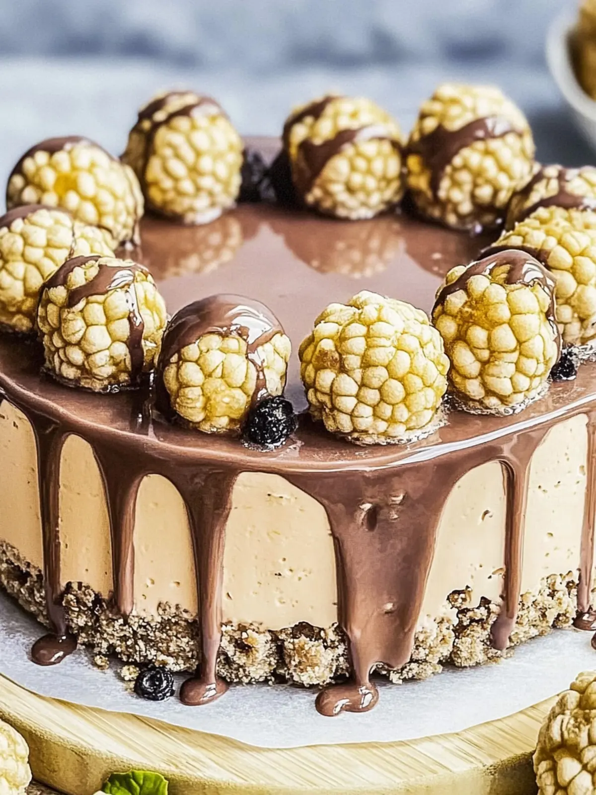 Ferrero Rocher No-Bake Kuchen für Schokoladenliebhaber 3 Ferrero Rocher No-Bake Kuchen