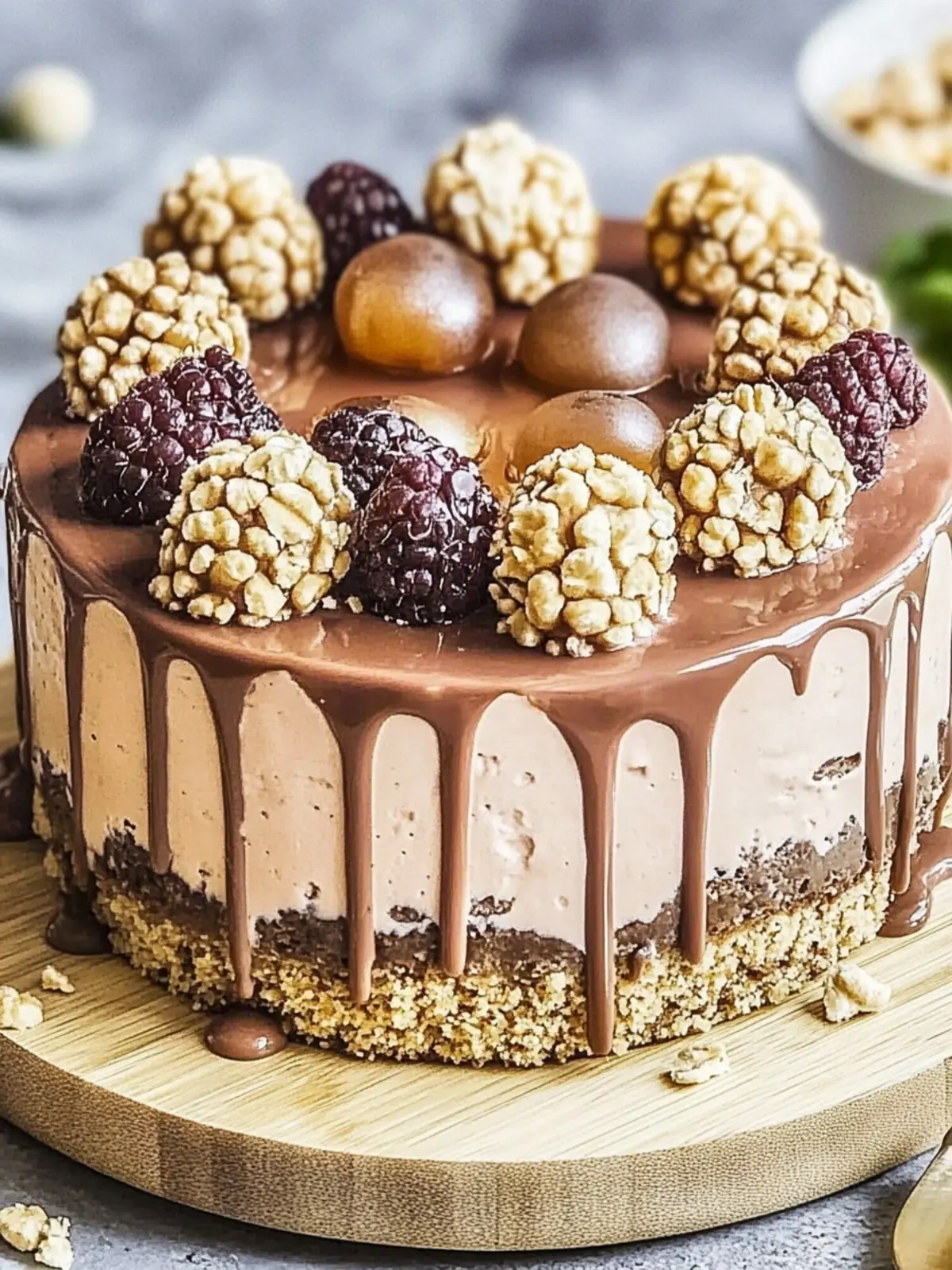 Ferrero Rocher No-Bake Kuchen für Schokoladenliebhaber 5 Ferrero Rocher No-Bake Kuchen