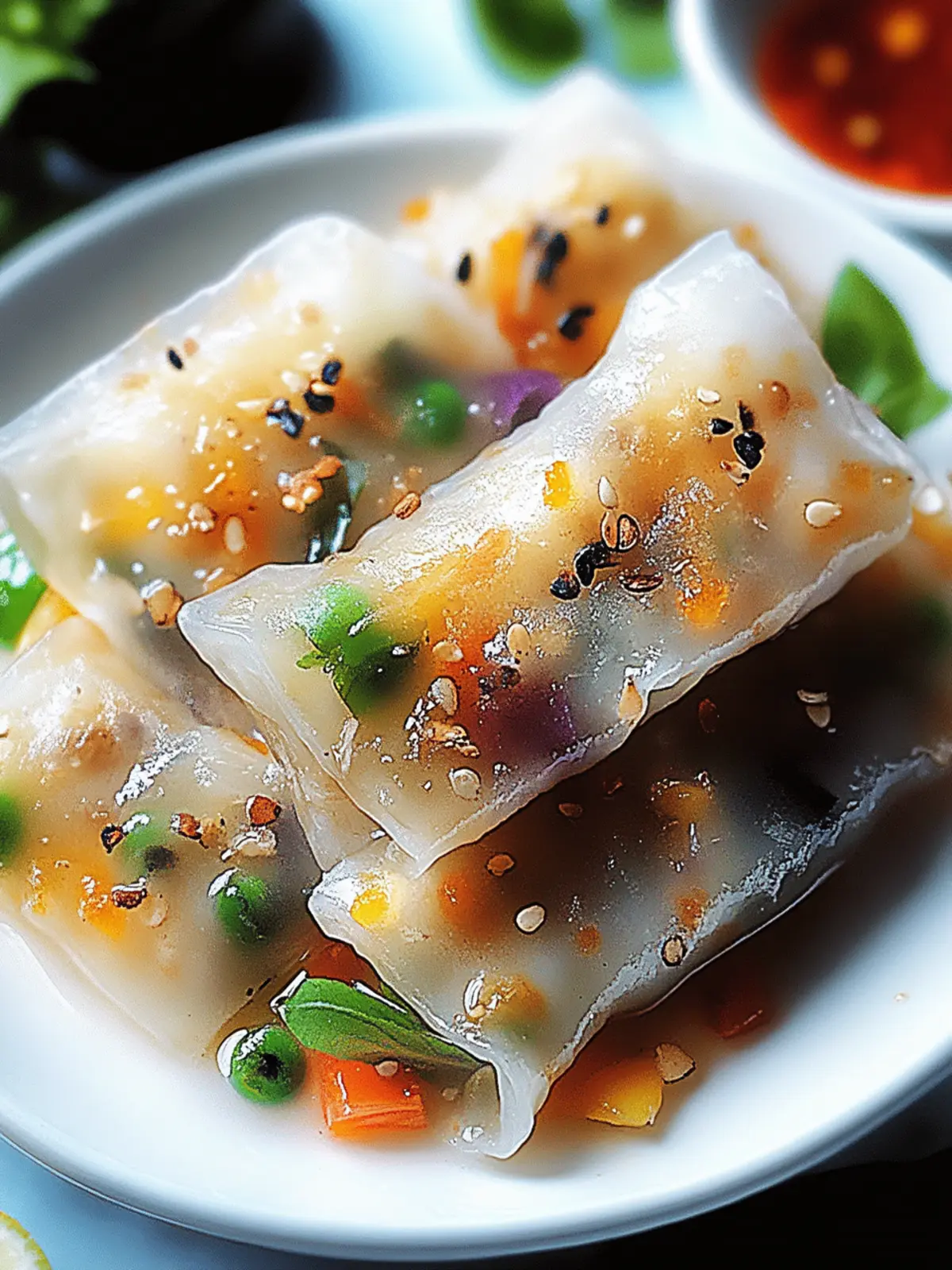 Reispapier-Teigtaschen mit Gemüsefüllung: Gesund genießen 5 Reispapier-Teigtaschen mit Gemüsefüllung