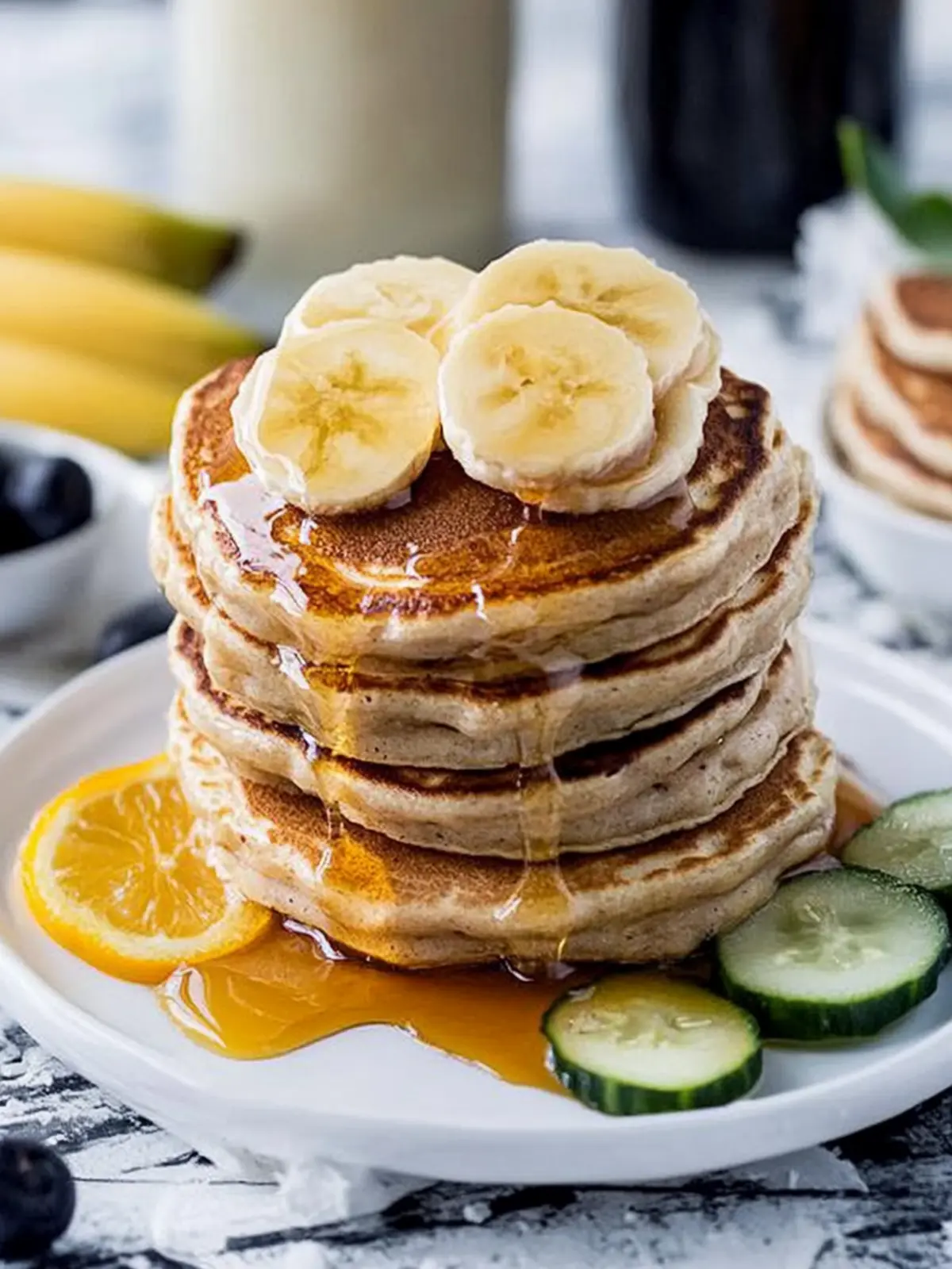 Deluxe Bananenpfannkuchen für jeden Frühstückstisch 2 Deluxe Bananenpfannkuchen