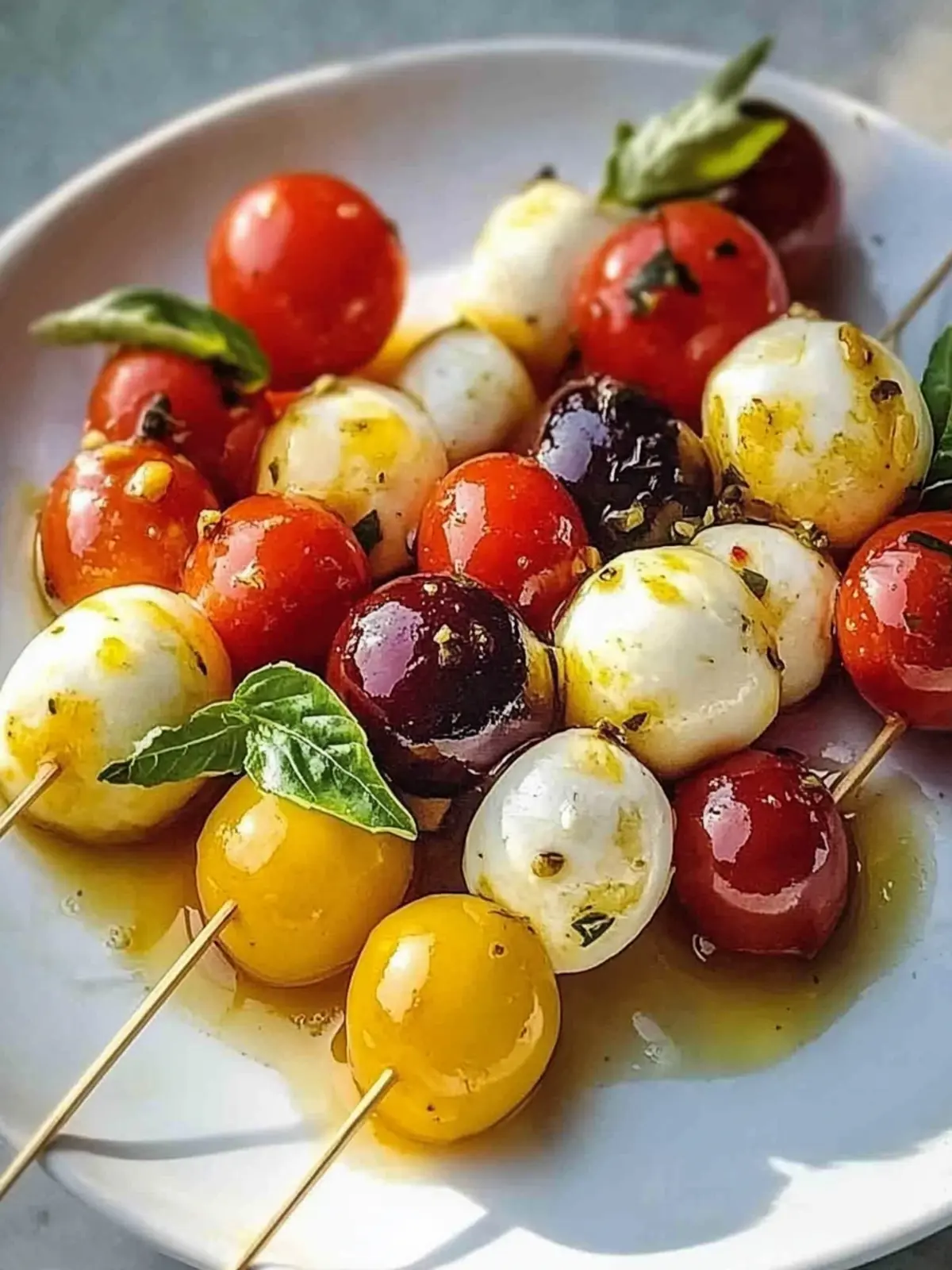 Bunte Antipasti-Spieße für deine nächste Party 5 Bunte Antipasti-Spieße