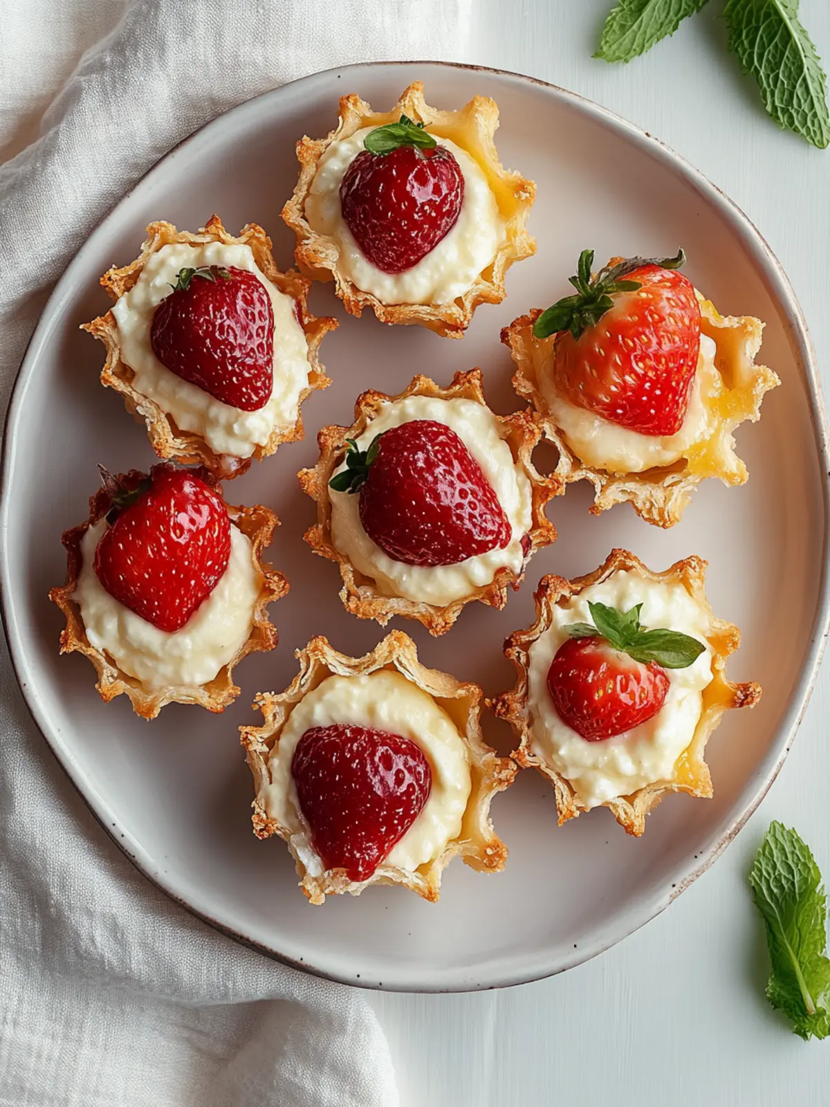 Erdbeer-Käsekuchen-Wonton-Bissen für Naschkatzen 3 Erdbeer-Käsekuchen-Wonton-Bissen