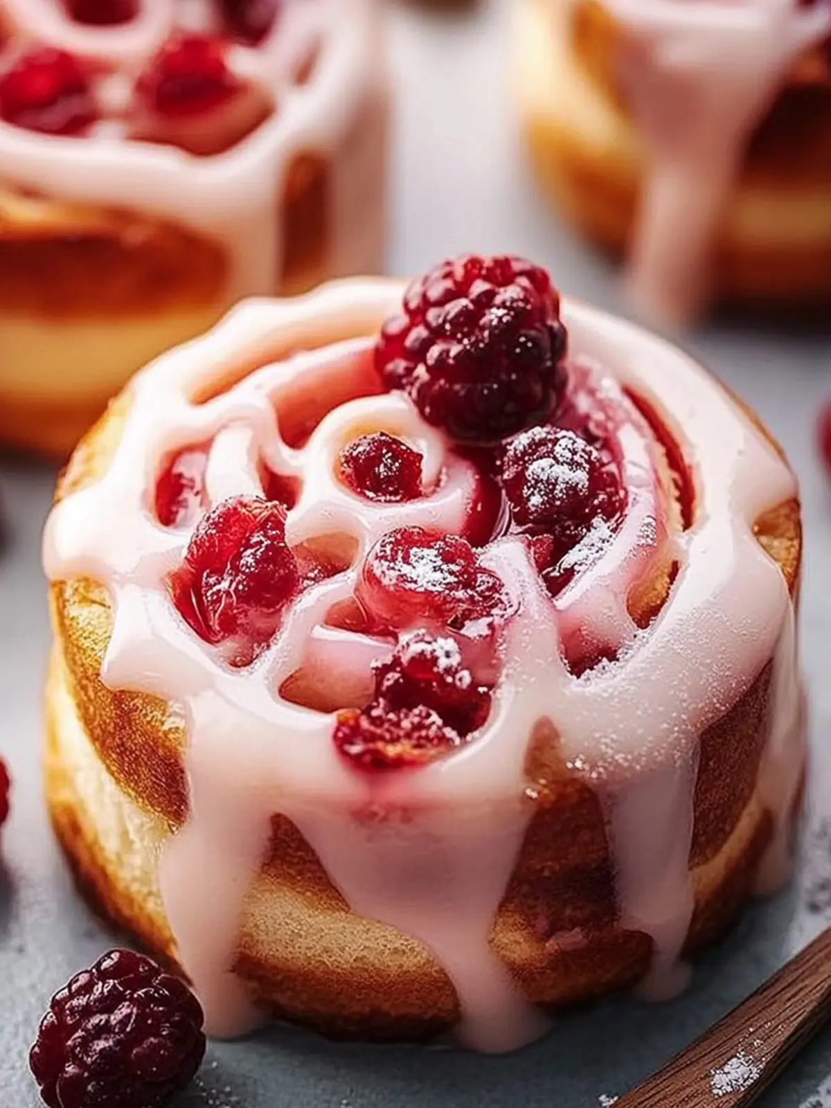 Himbeer-Zimtschnecken mit frischen Beeren genießen 5 Himbeer-Zimtschnecken