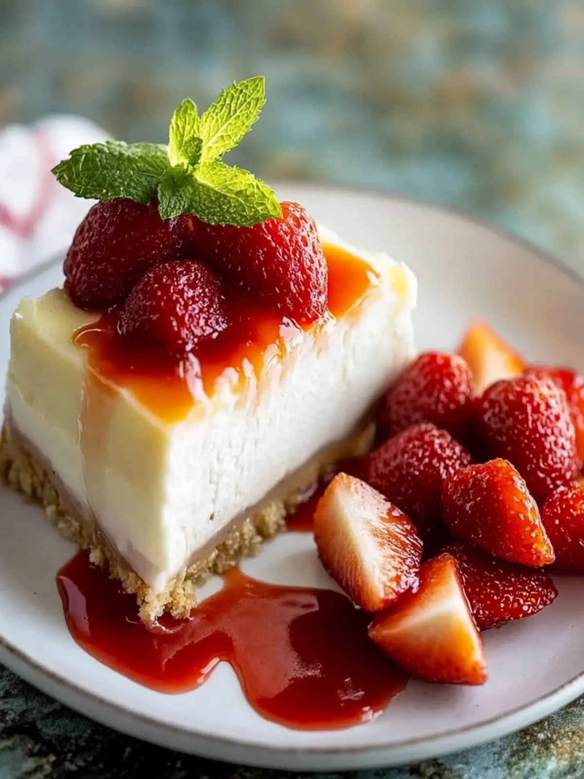 Cremiger Erdbeer-Käsekuchen ohne Risse genießen 3 Cremiger Erdbeer-Käsekuchen