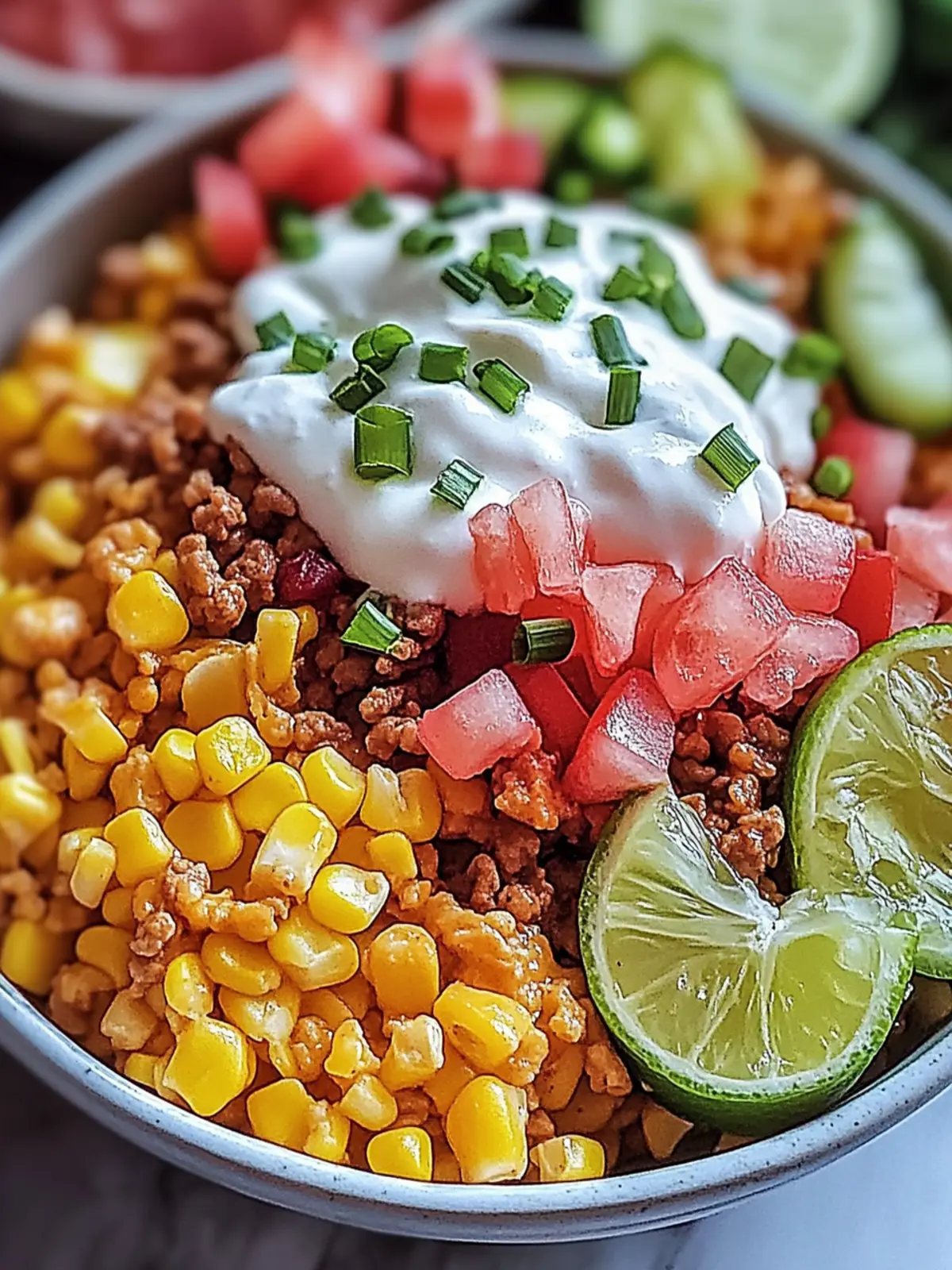 Leckere Taco-Reisschüssel in 30 Minuten 3 Taco-Reisschüssel