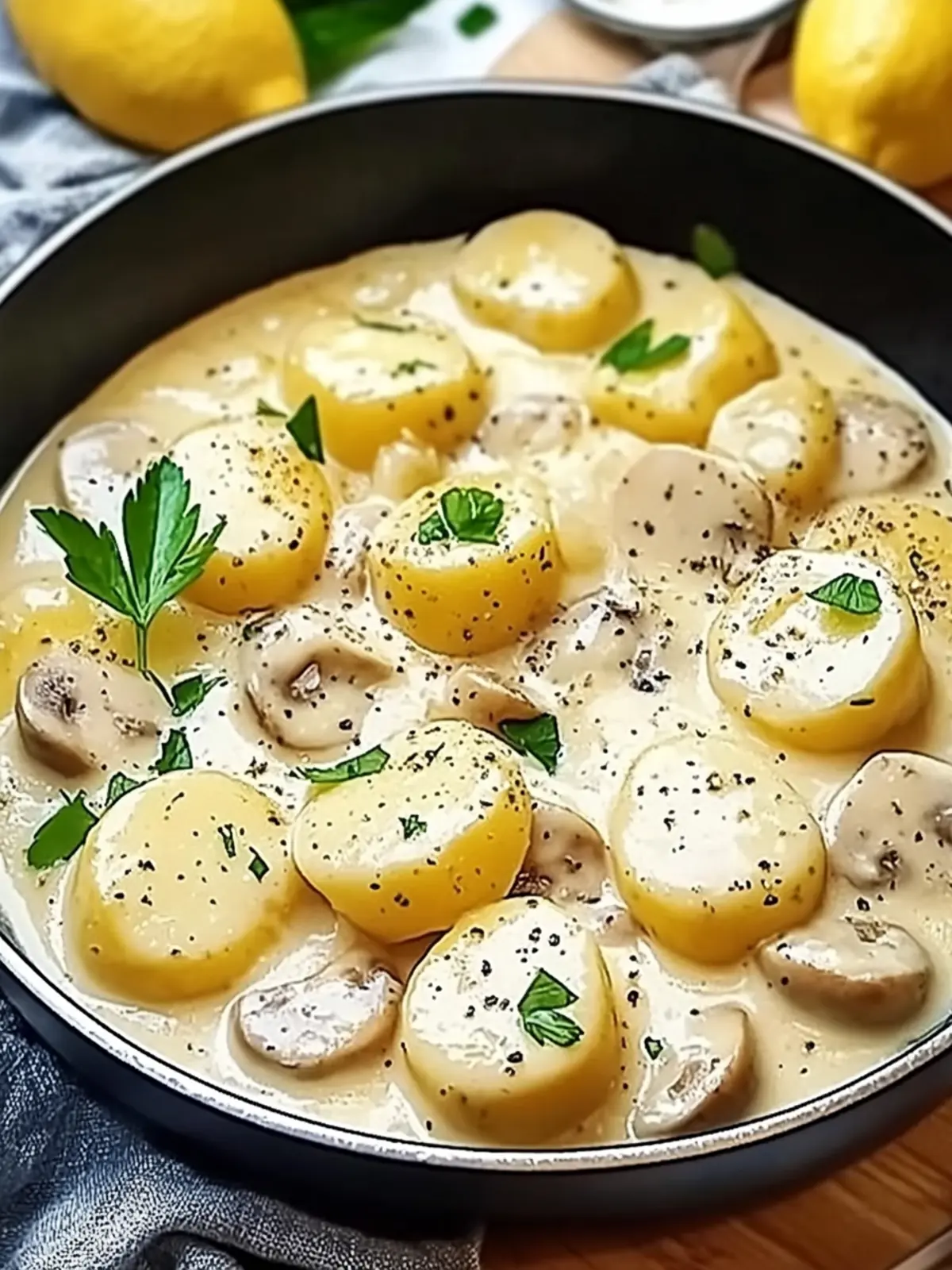 Kartoffeln mit Knoblauchcremesauce für jeden Anlass 4 Kartoffeln mit Knoblauchcremesauce
