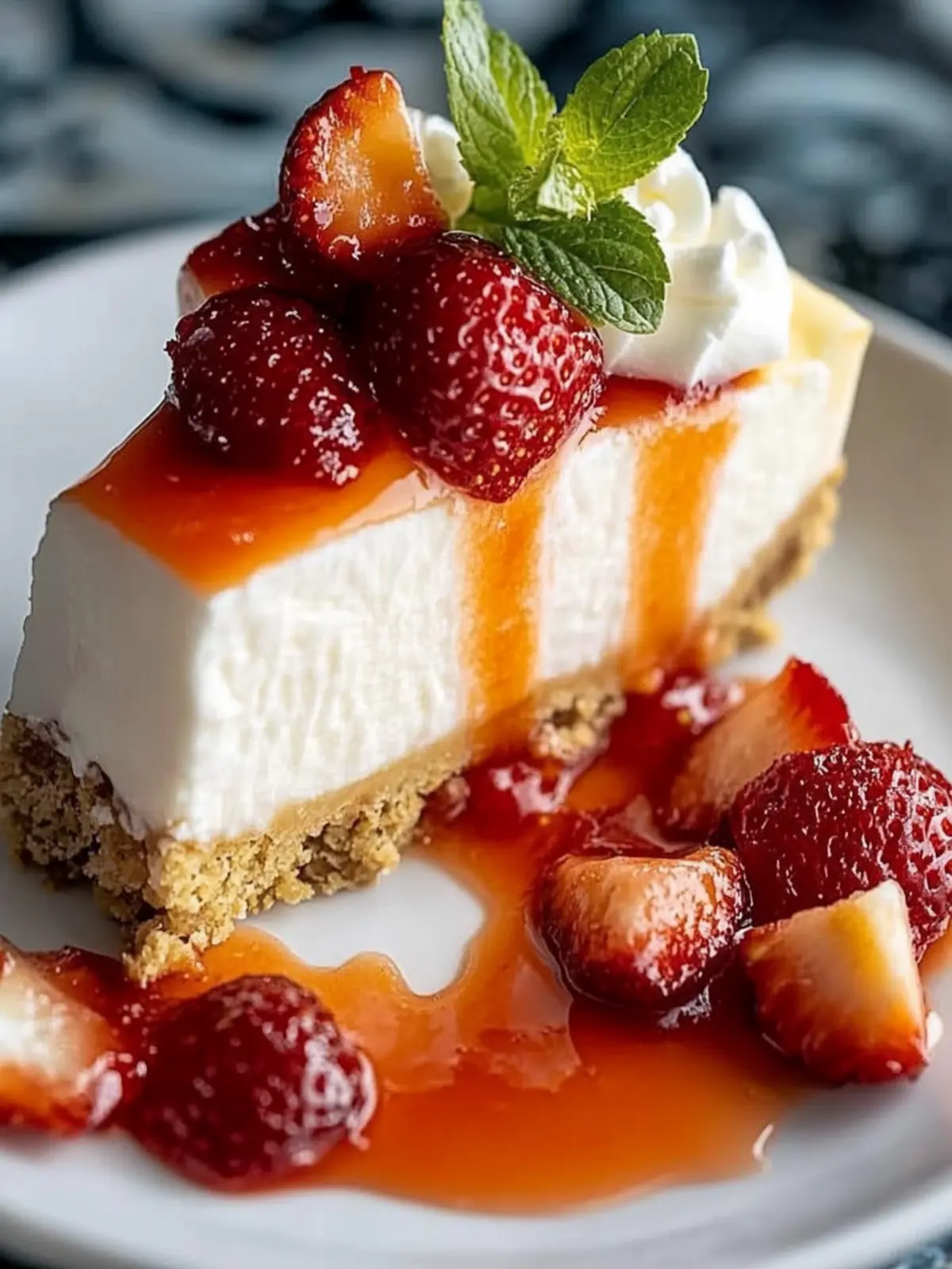 Cremiger Erdbeer-Käsekuchen ohne Risse genießen 2 Cremiger Erdbeer-Käsekuchen