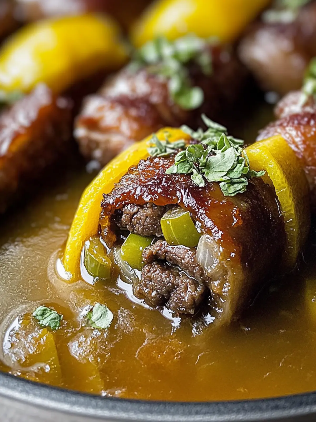 Zarte Rinderrouladen im Ofen: Omas Geheimrezept 2 Zarte Rinderrouladen im Ofen zubereitet