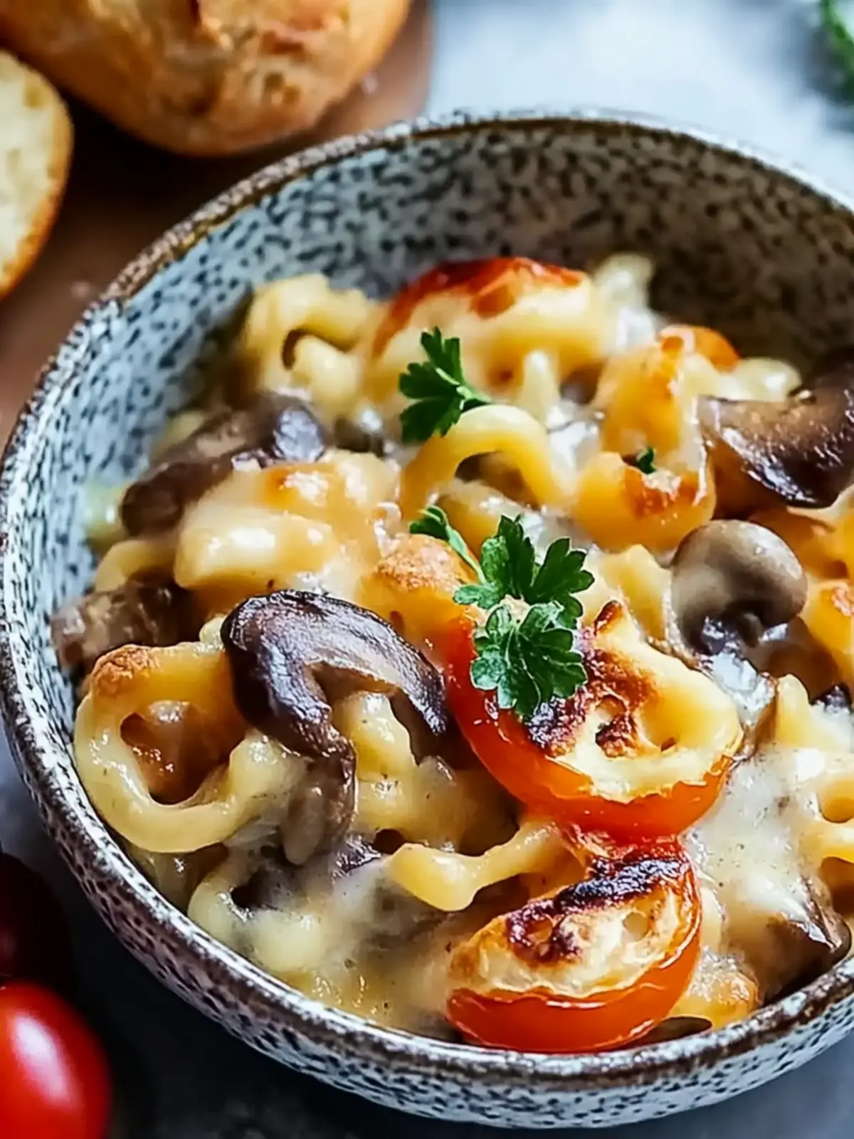 Spätzle und Pilzauflauf mit Käse für Gemütliche Abende 5 Spätzle und Pilzauflauf mit Käse