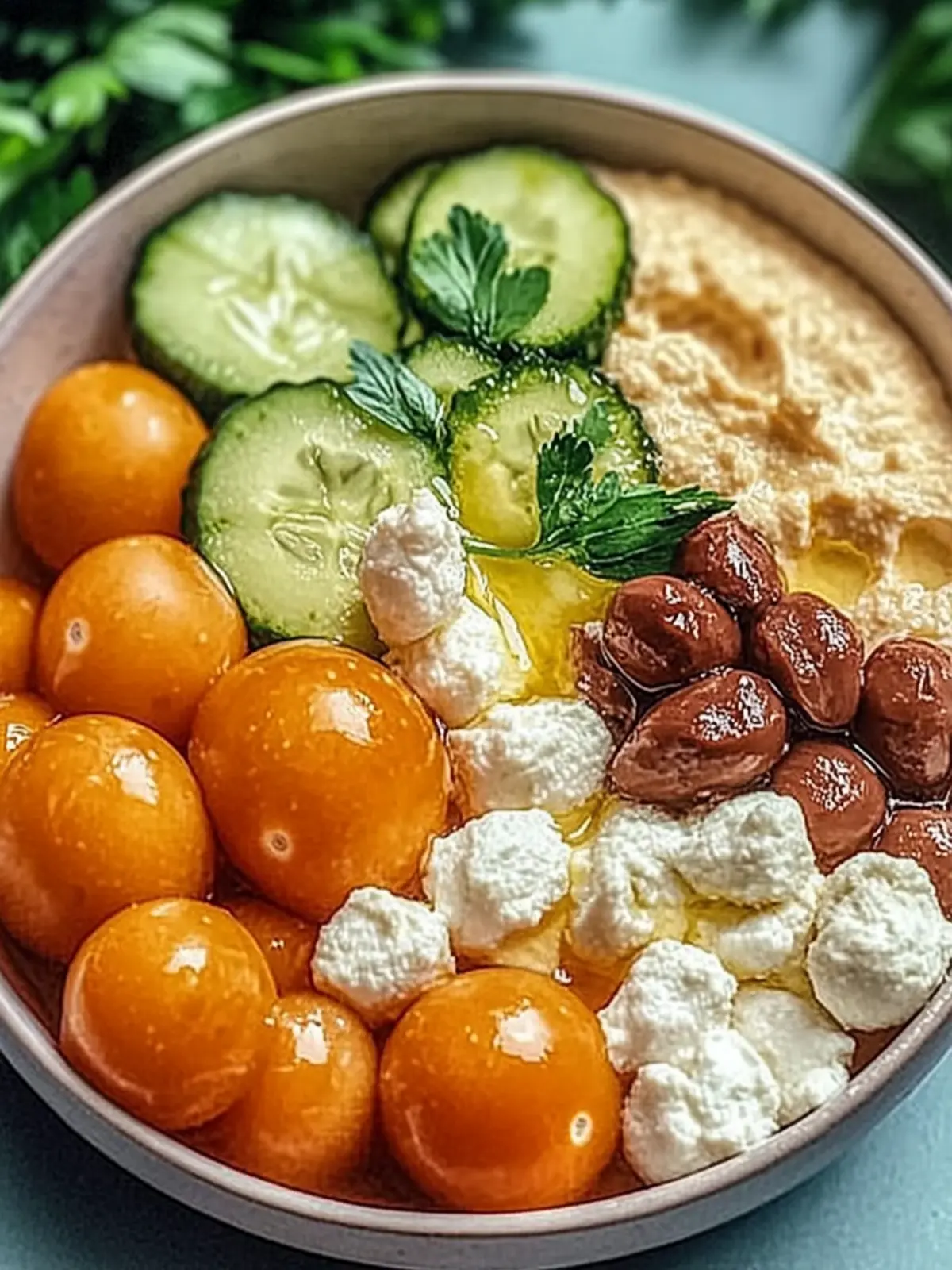 Mittelmeer-Hummus-Schüssel für gesunde Genießer 3 Mittelmeer-Hummus-Schüssel