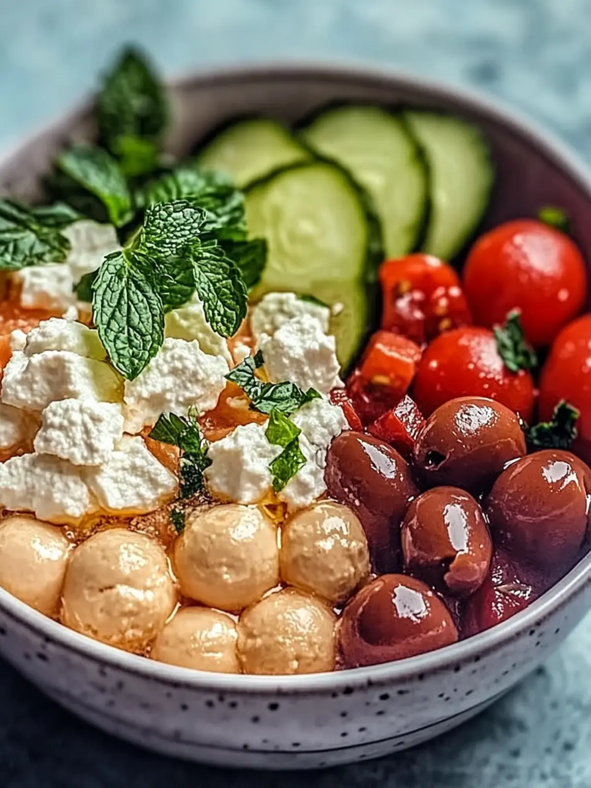 Mittelmeer-Hummus-Schüssel für gesunde Genießer 4 Mittelmeer-Hummus-Schüssel