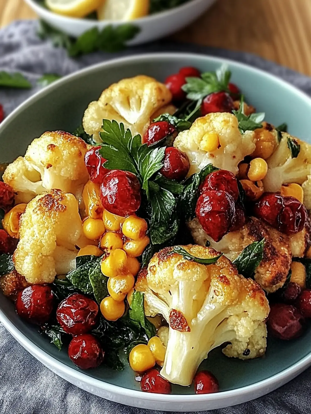 Gewürzter Blumenkohl mit Kichererbsen - Vegan & Lecker 5 Gewürzter Blumenkohl mit Kichererbsen