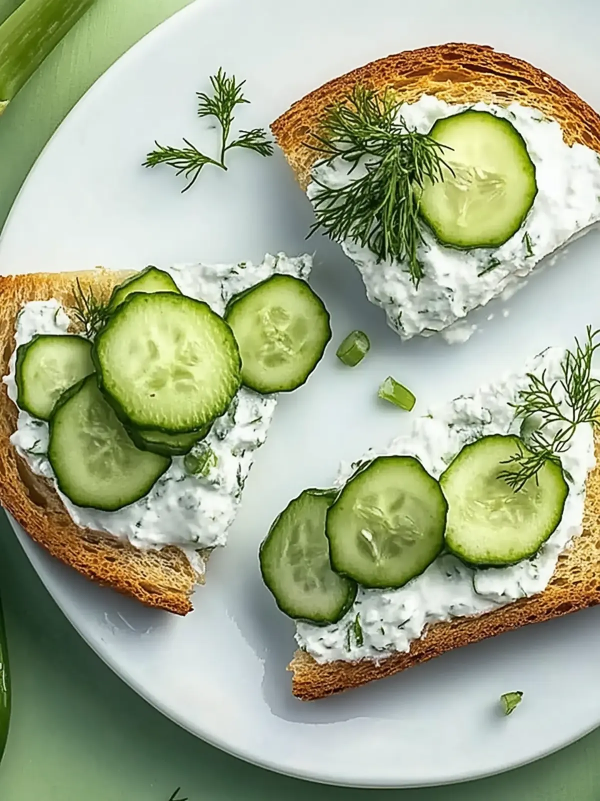 Unwiderstehliche Mini-Sandwiches mit Frischkäse und Gurke