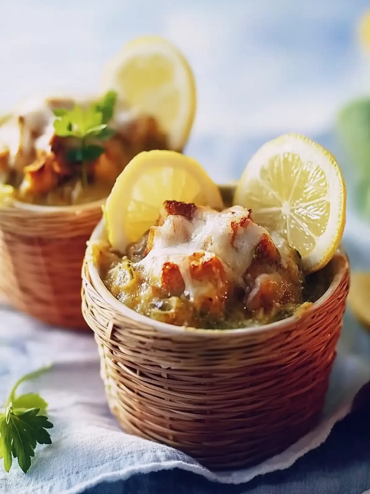 Gratinierte gewürzte Fleisch mit Pilzen für Genießer 3 Gratinierte gewürzte Fleisch mit Pilzen