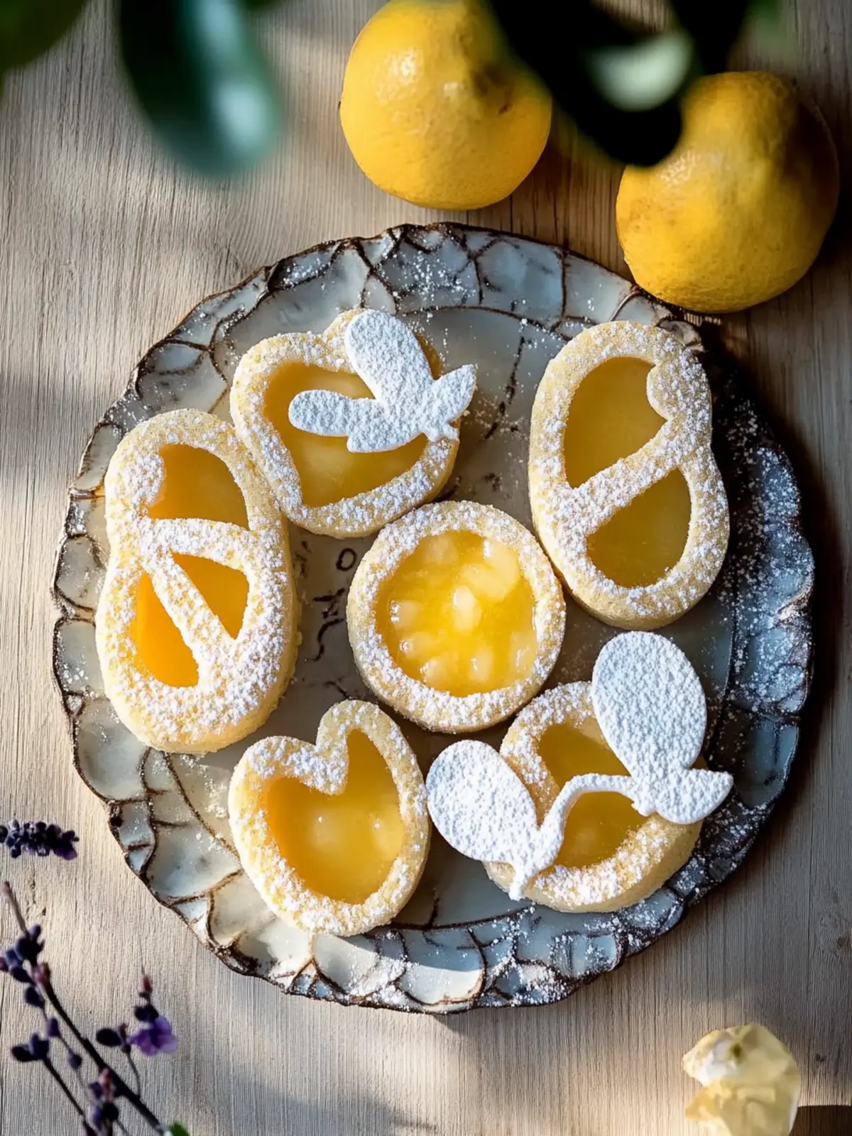 Leckere Zitronenkekse mit frischem Lemoncurd 3 Leckere Zitronenkekse