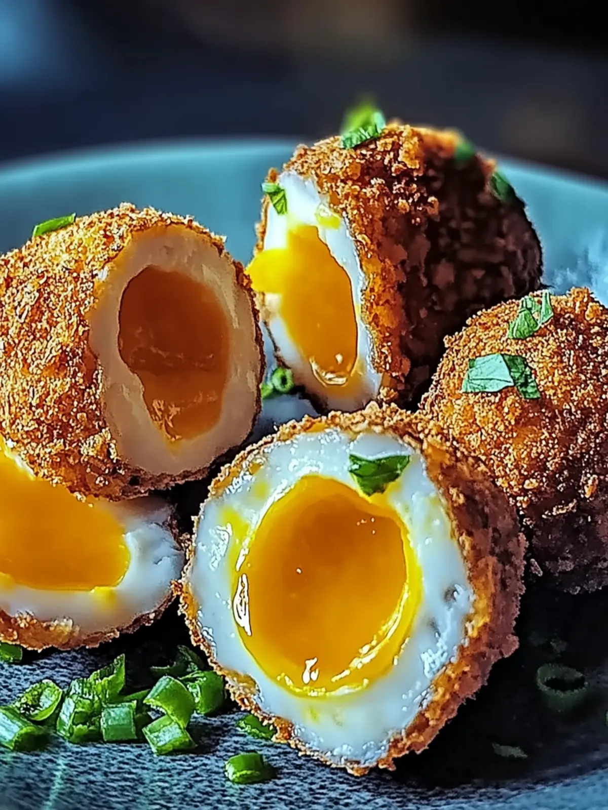 Krosse Heißluftfritteuse Scotch Eggs Rezept 3 Krosse Heißluftfritteuse Scotch Eggs