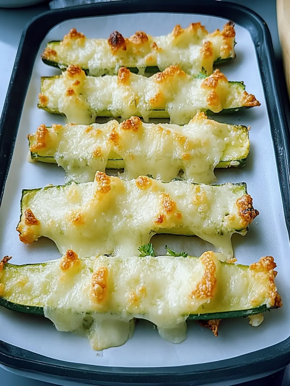 Zucchini-Sticks mit Käse: Knuspriger Snackgenuss 2 Zucchini-Sticks mit Käse