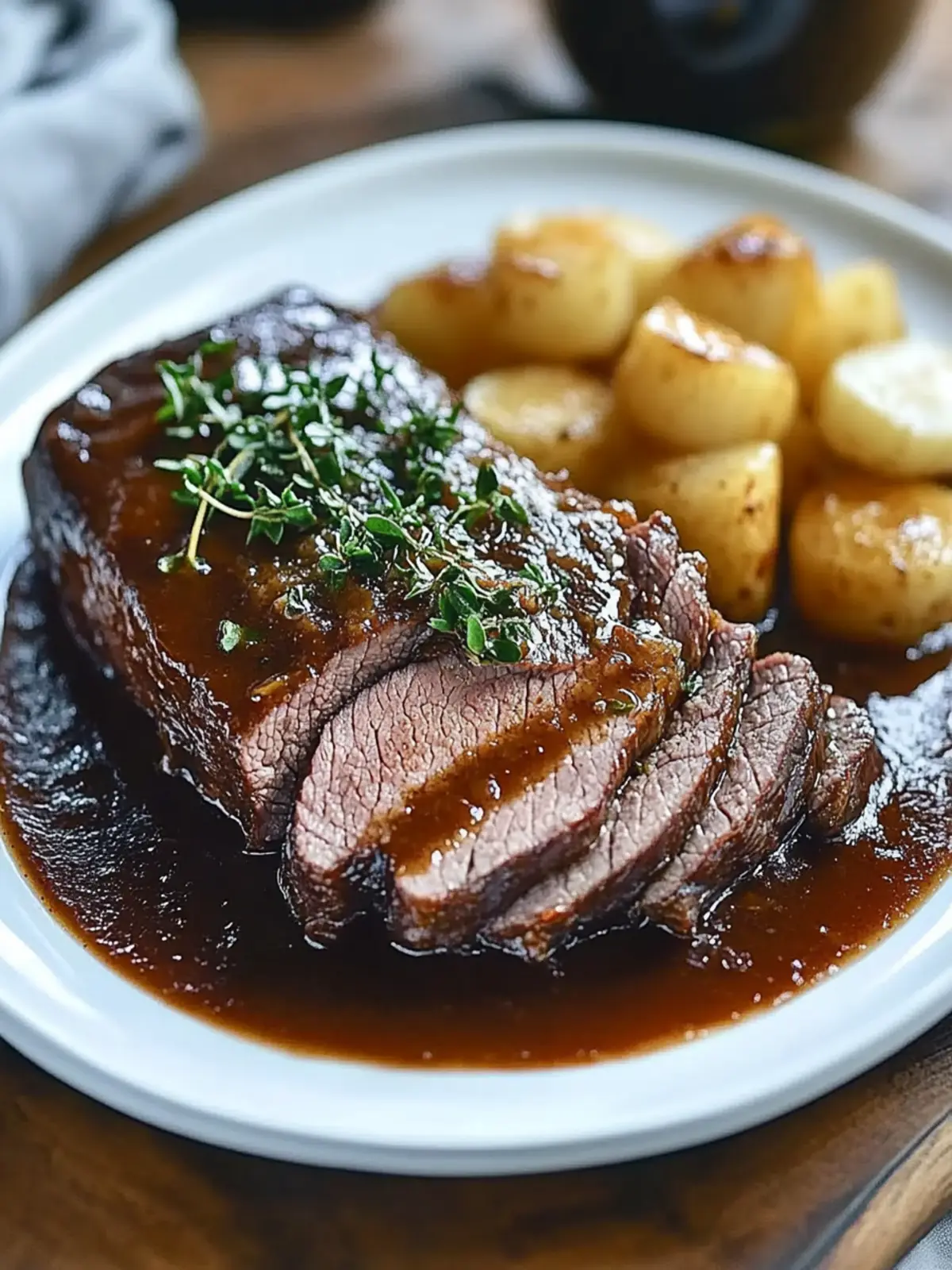 Zarter Sauerbraten mit Rotweinsauce für Genießer 5 Zarter Sauerbraten mit Rotweinsauce